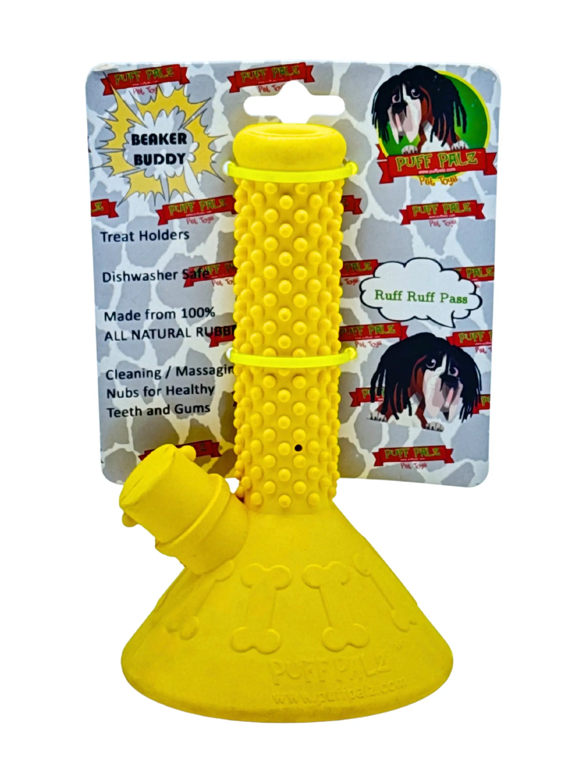 PUFF PALZ Beaker Buddy Hundespielzeug in Bong-Form