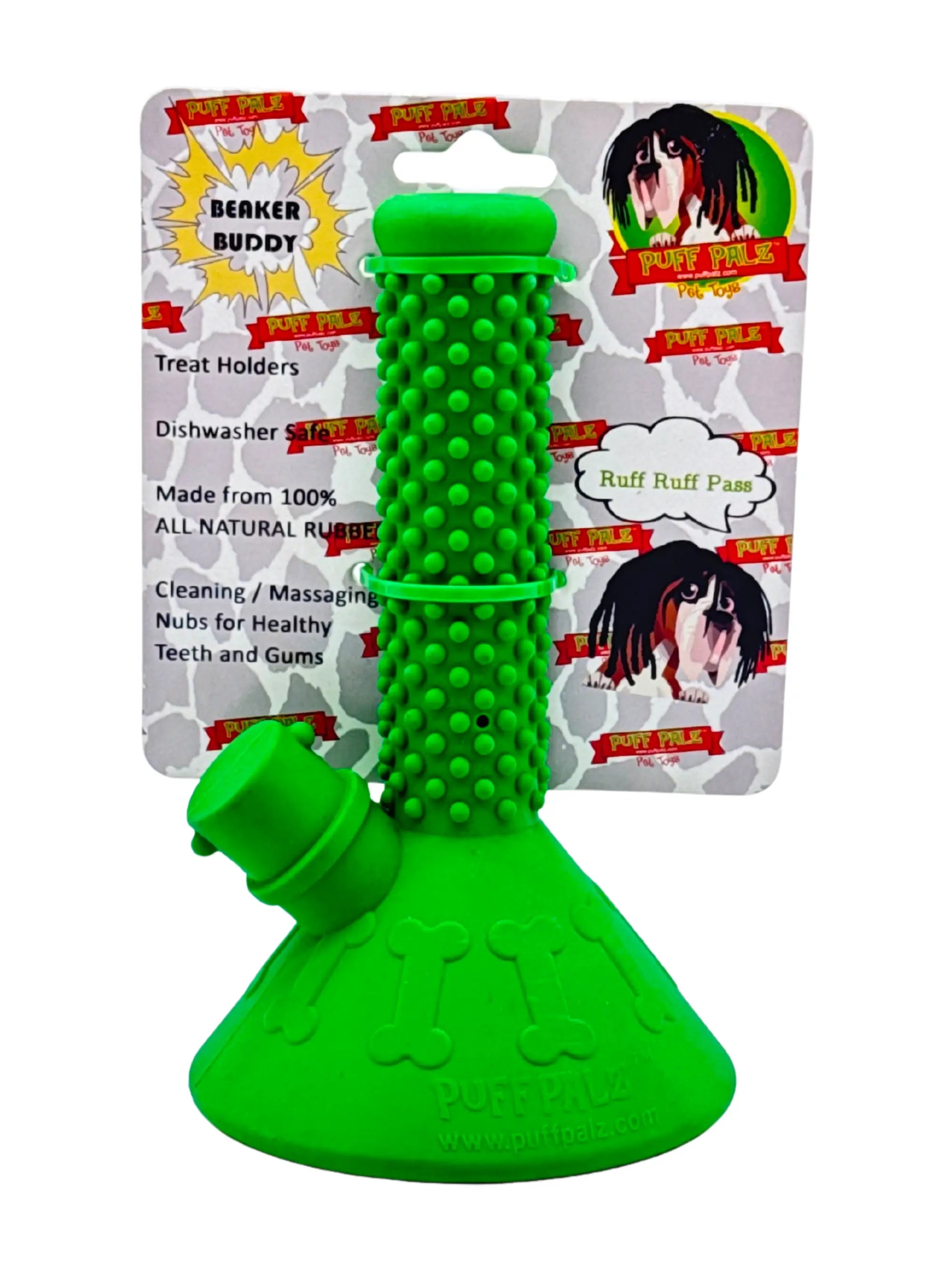 PUFF PALZ Beaker Buddy Hundespielzeug in Bong-Form