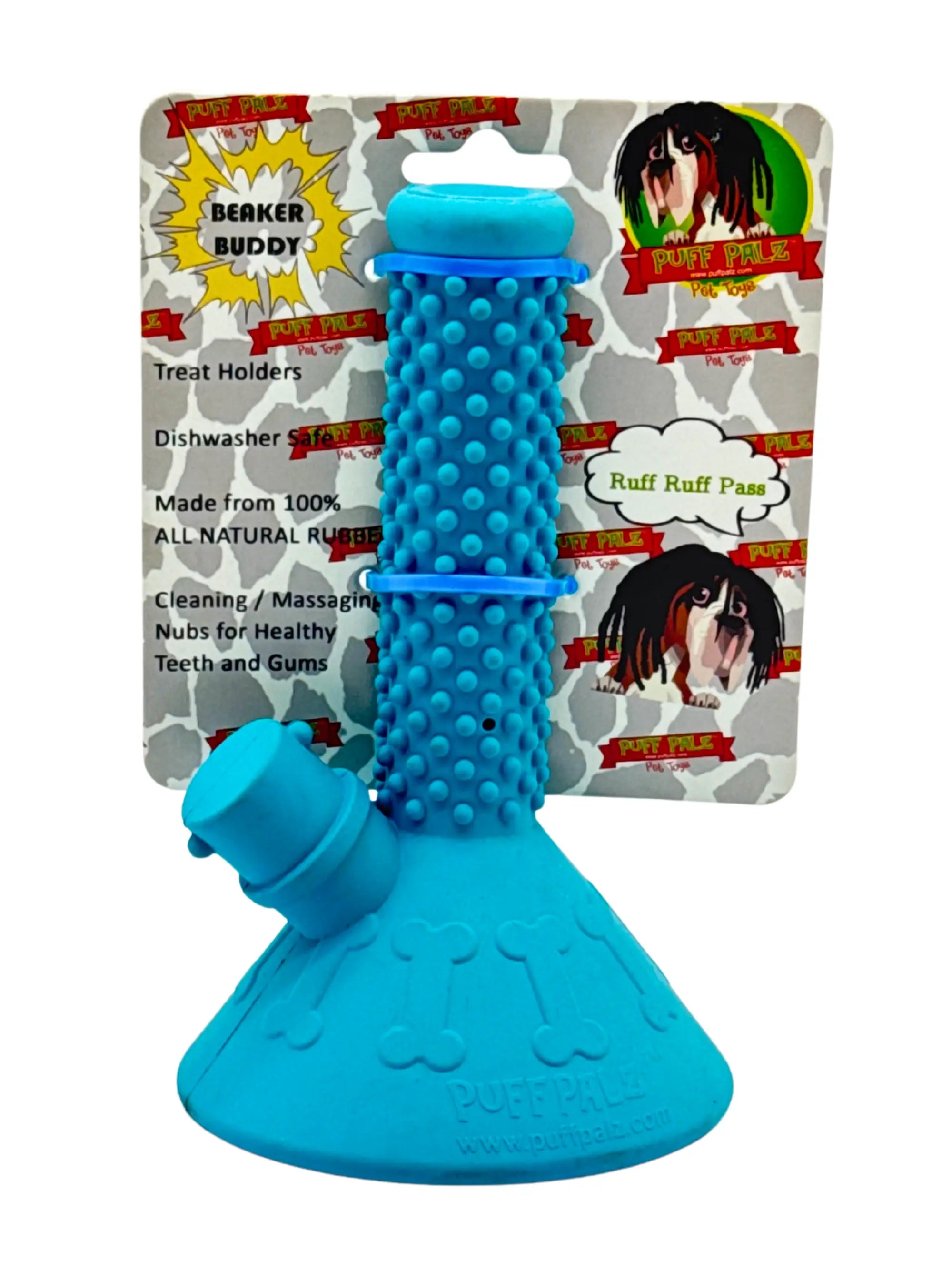 PUFF PALZ Beaker Buddy Hundespielzeug in Bong-Form