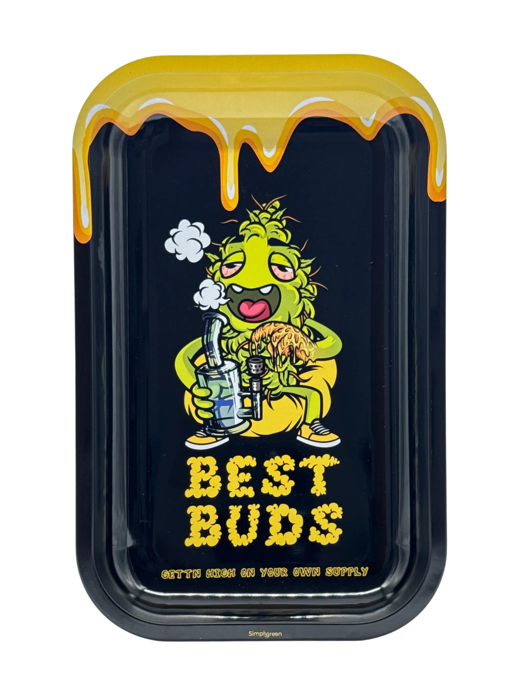 Best Buds Rolling Tray Dab mit magnetischer Sammelkarte