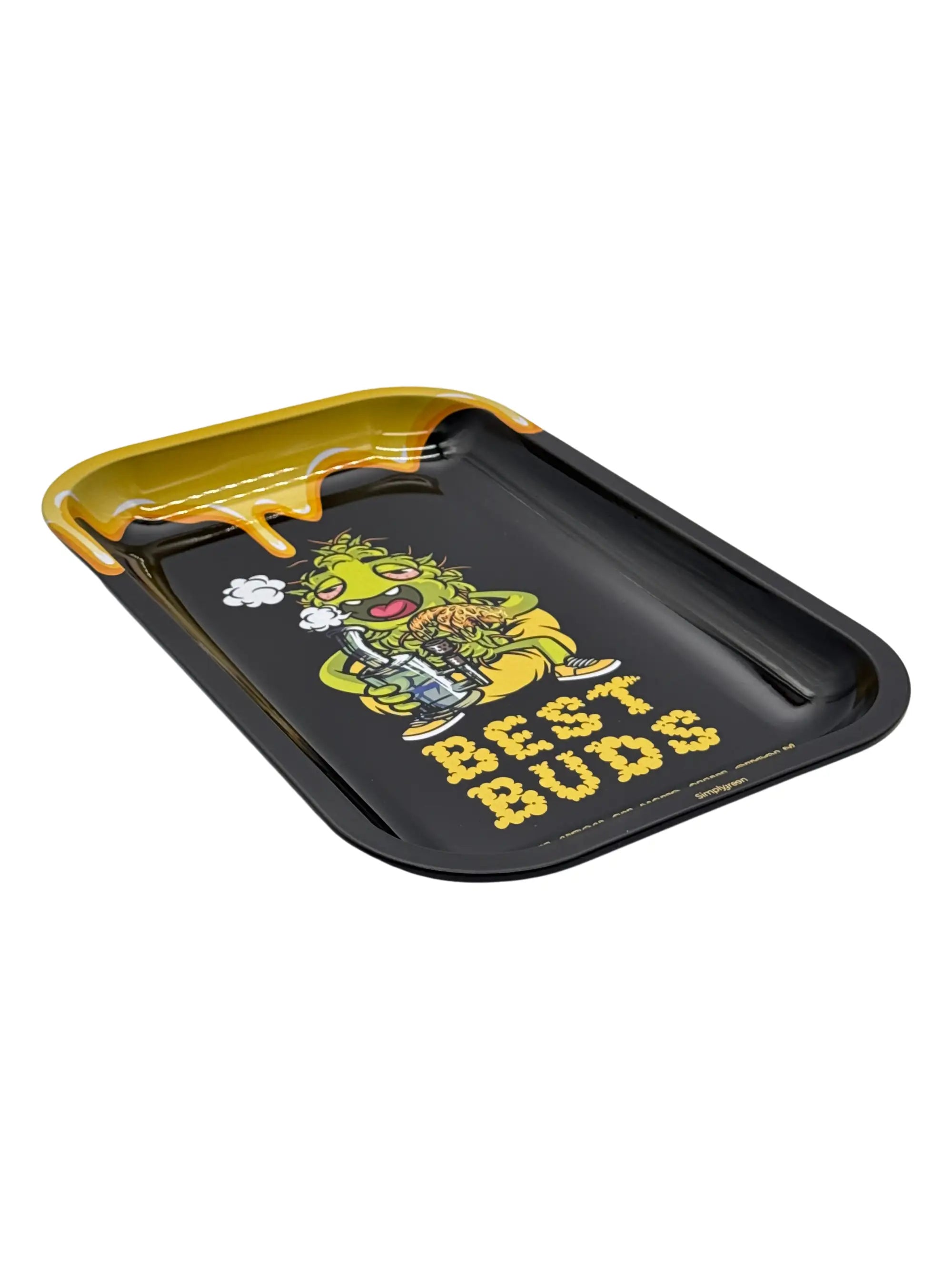 Best Buds Rolling Tray Dab mit magnetischer Sammelkarte