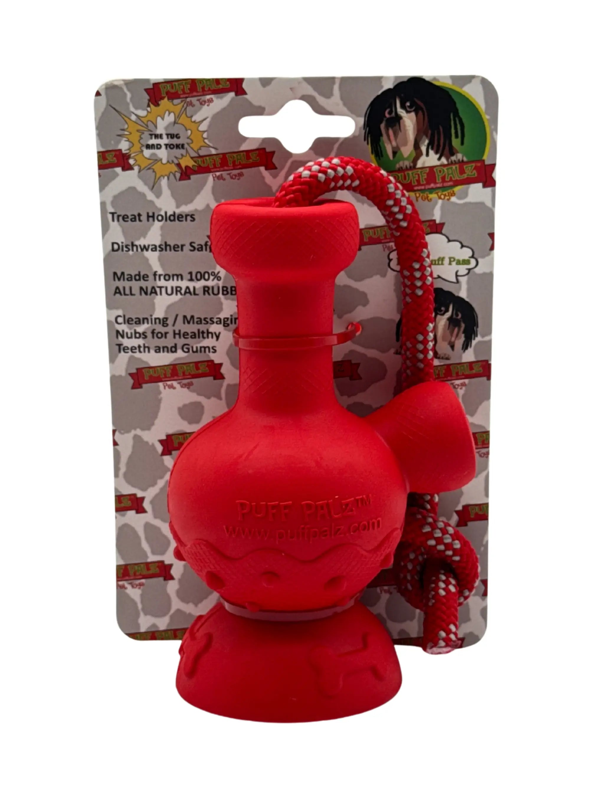 PUFF PALZ Tug & Toke Hundespielzeug Bong-Form klein