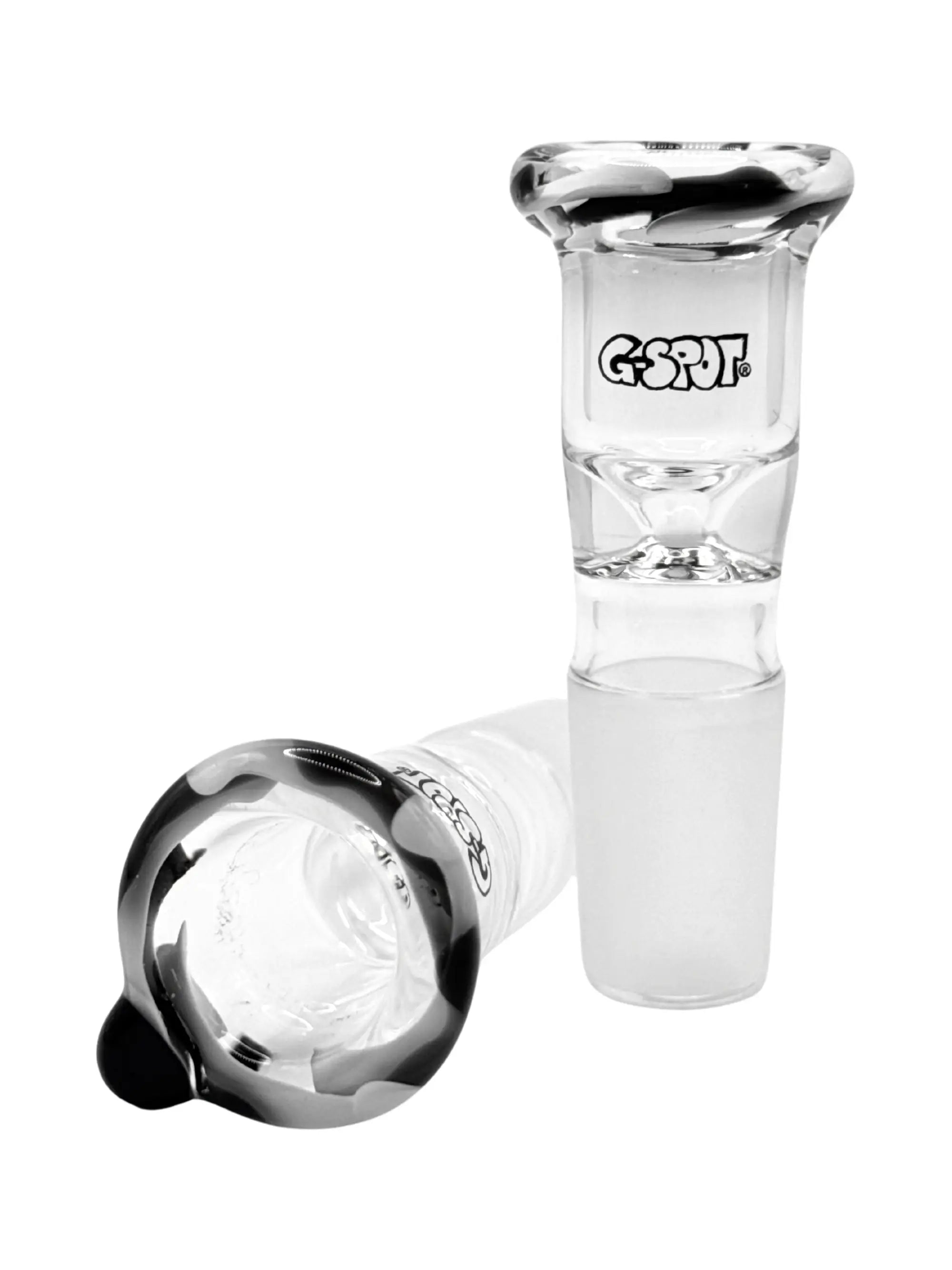 G-SPOT Siebkopf Farbglas Schwarz/Weiß NS 18.8