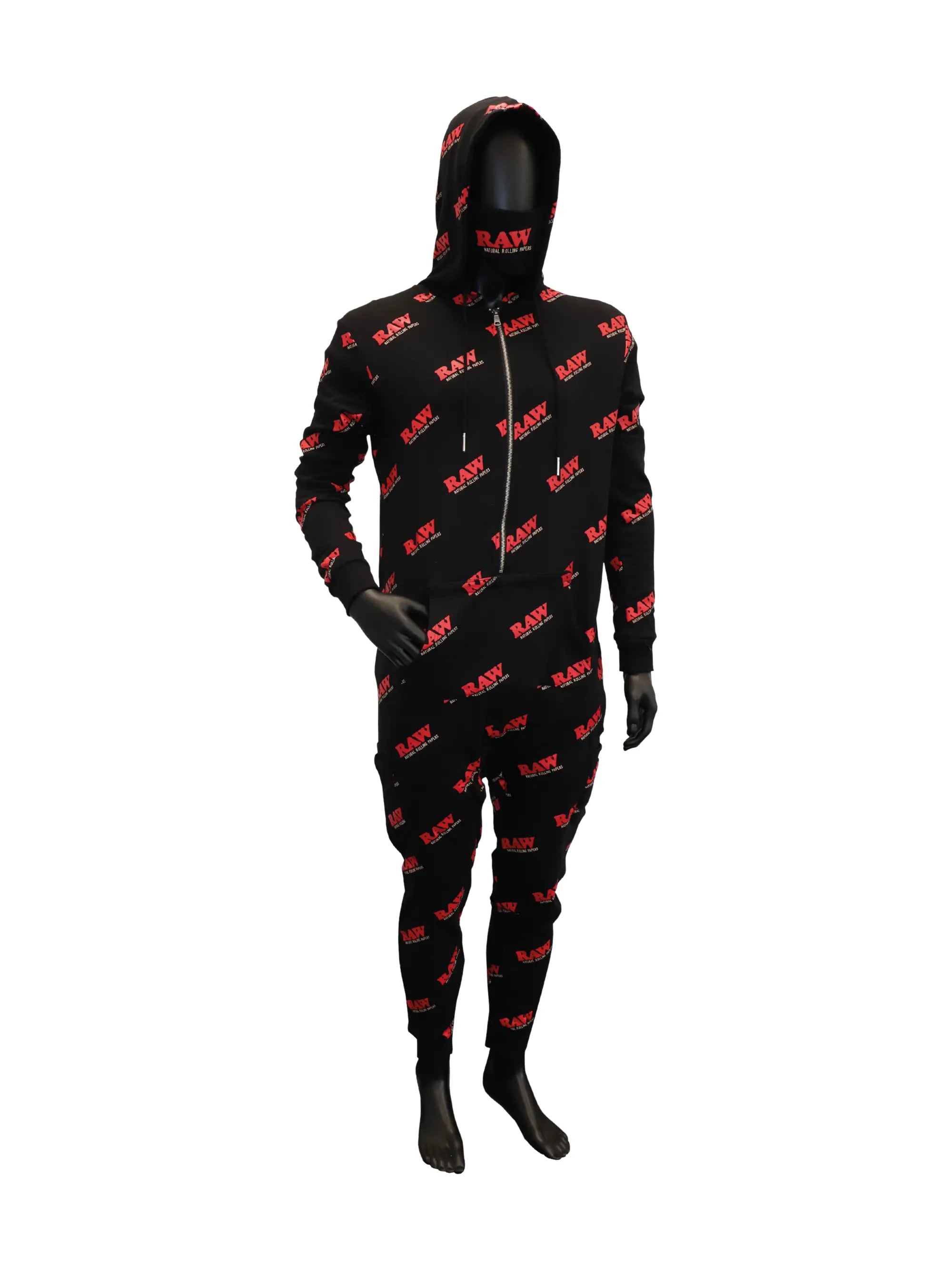 RAW Black Onesie – Schwarz/Rot
