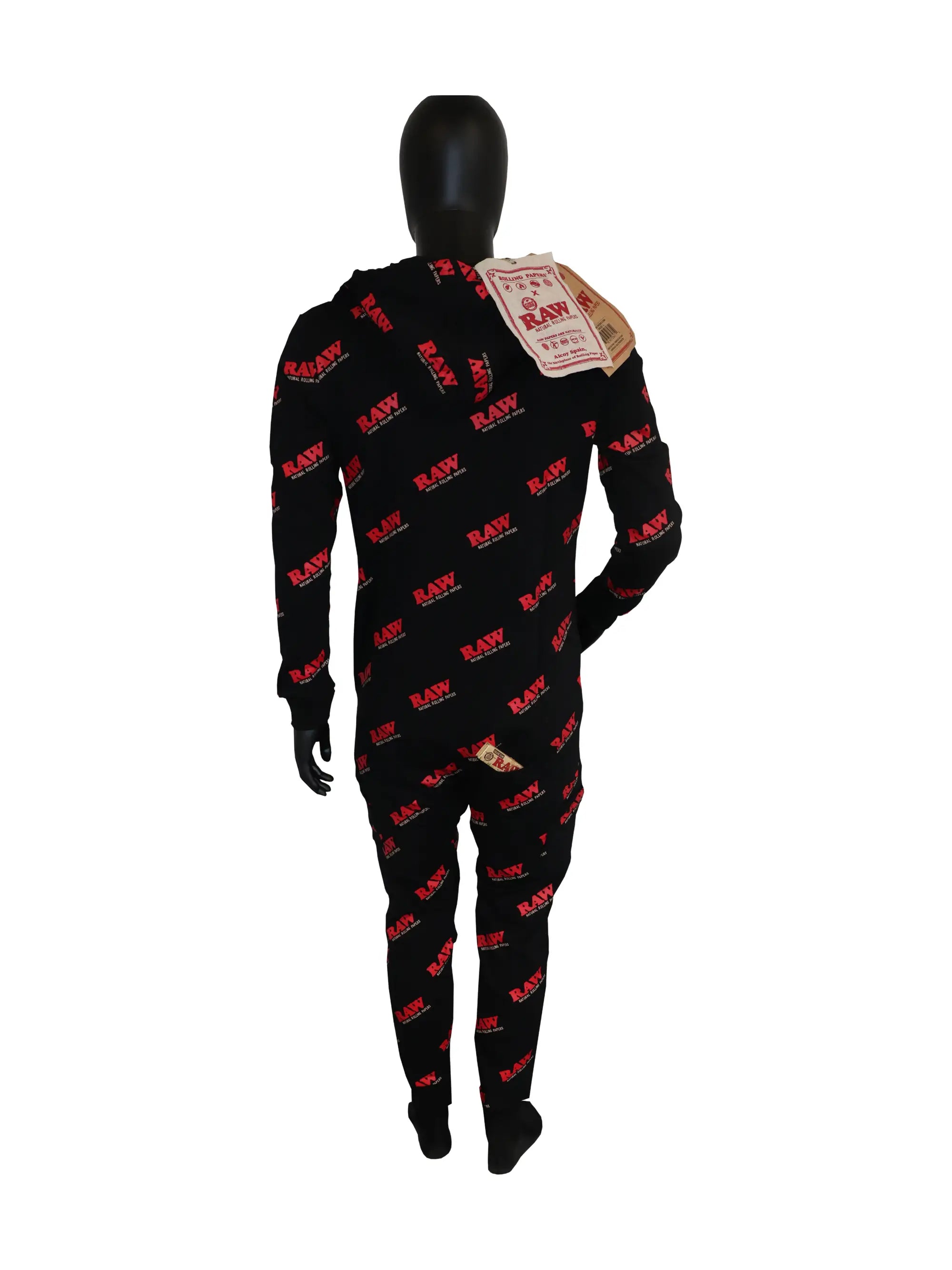 RAW Black Onesie – Schwarz/Rot