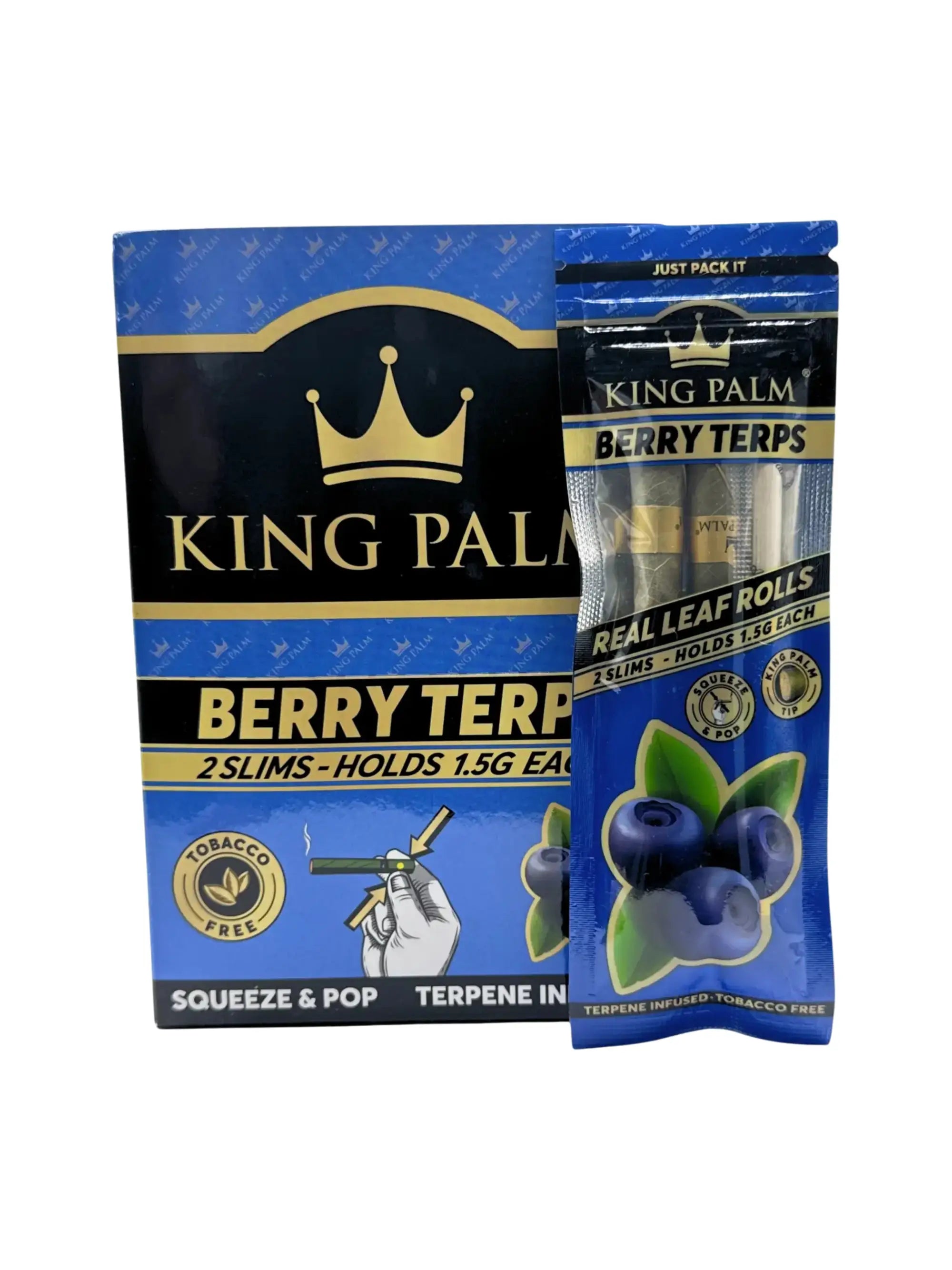 King Palm Slim Rolls Berry Terps 2 Stück