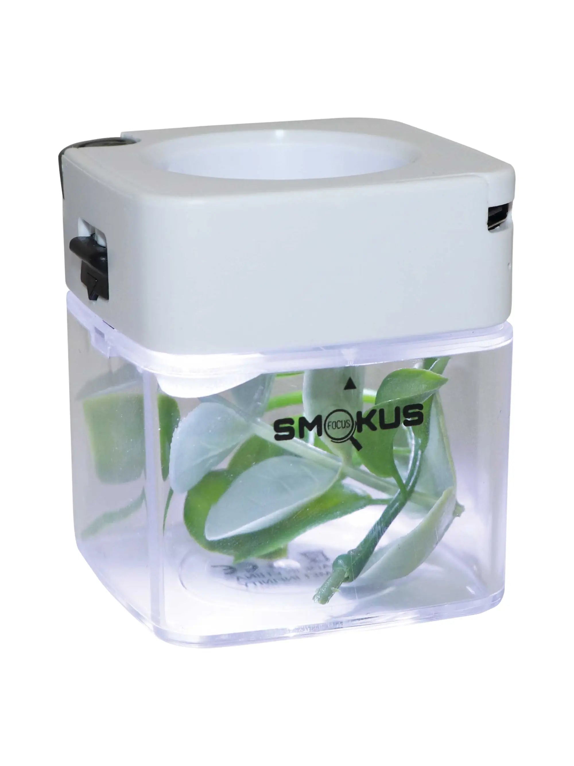 Smokus Focus Comet Infinity Aufbewahrungsglas mit LED & Lupe