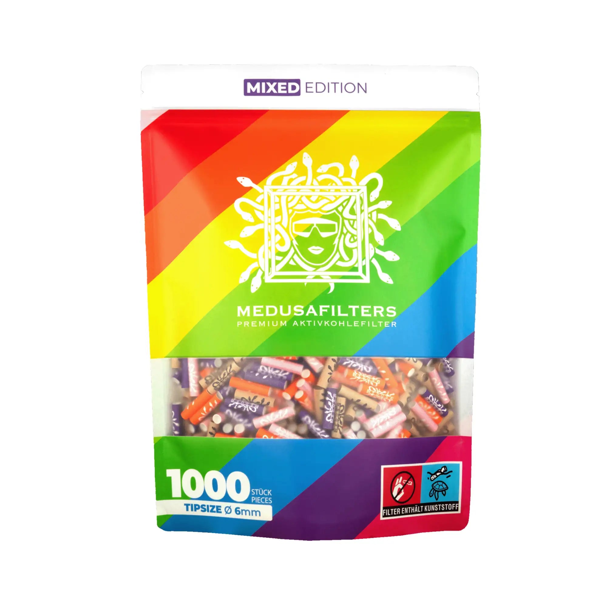 Medusafilters Aktivkohlefilter ø 6mm Mixed Edition 1000 Stück