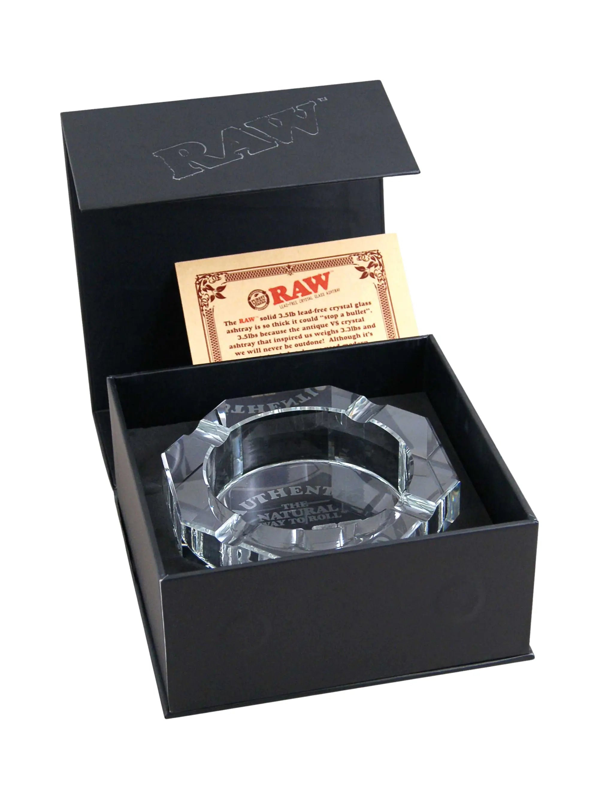 RAW Crystal Glas Aschenbecher