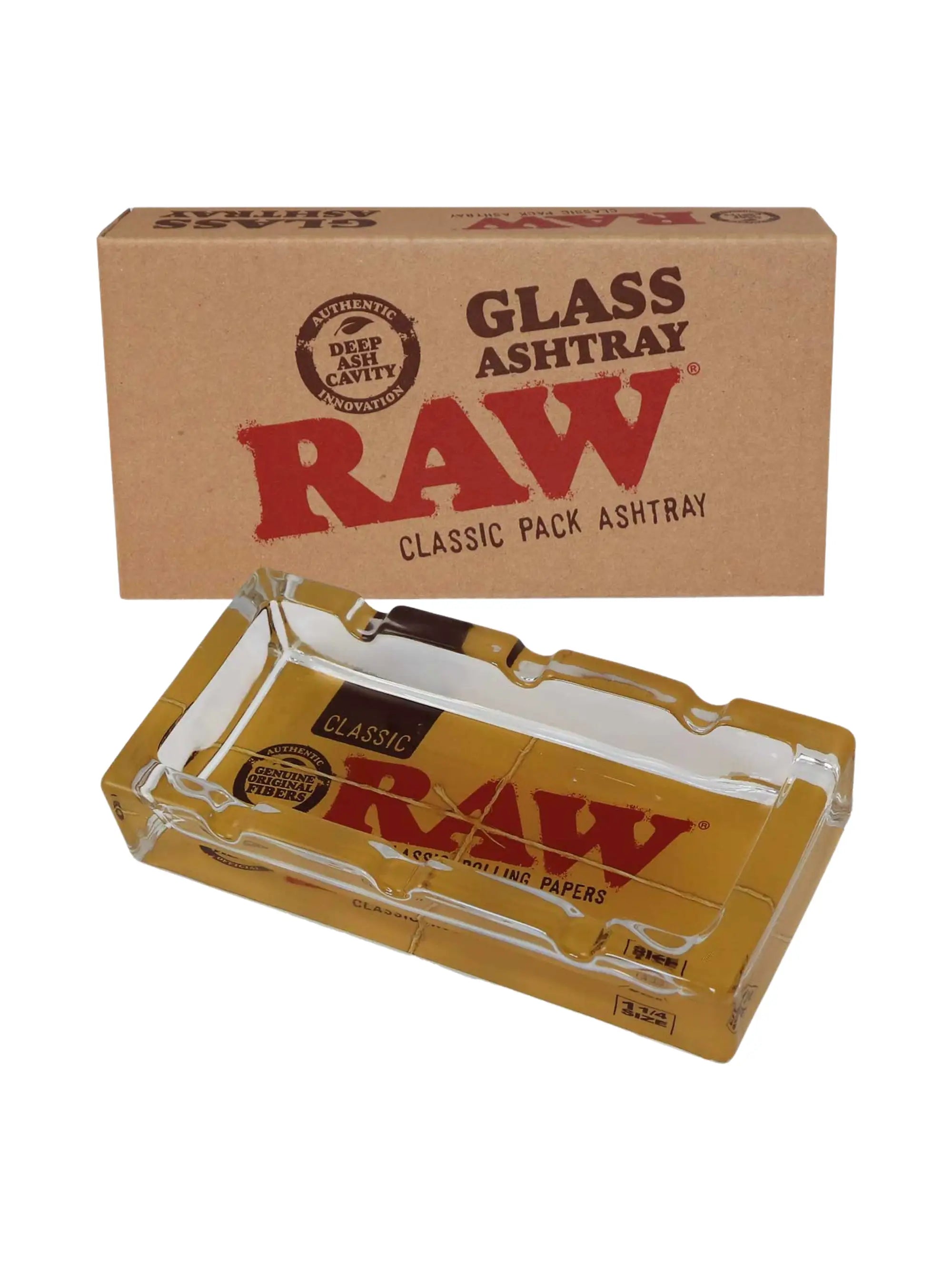 RAW Classic Pack Glas Aschenbecher