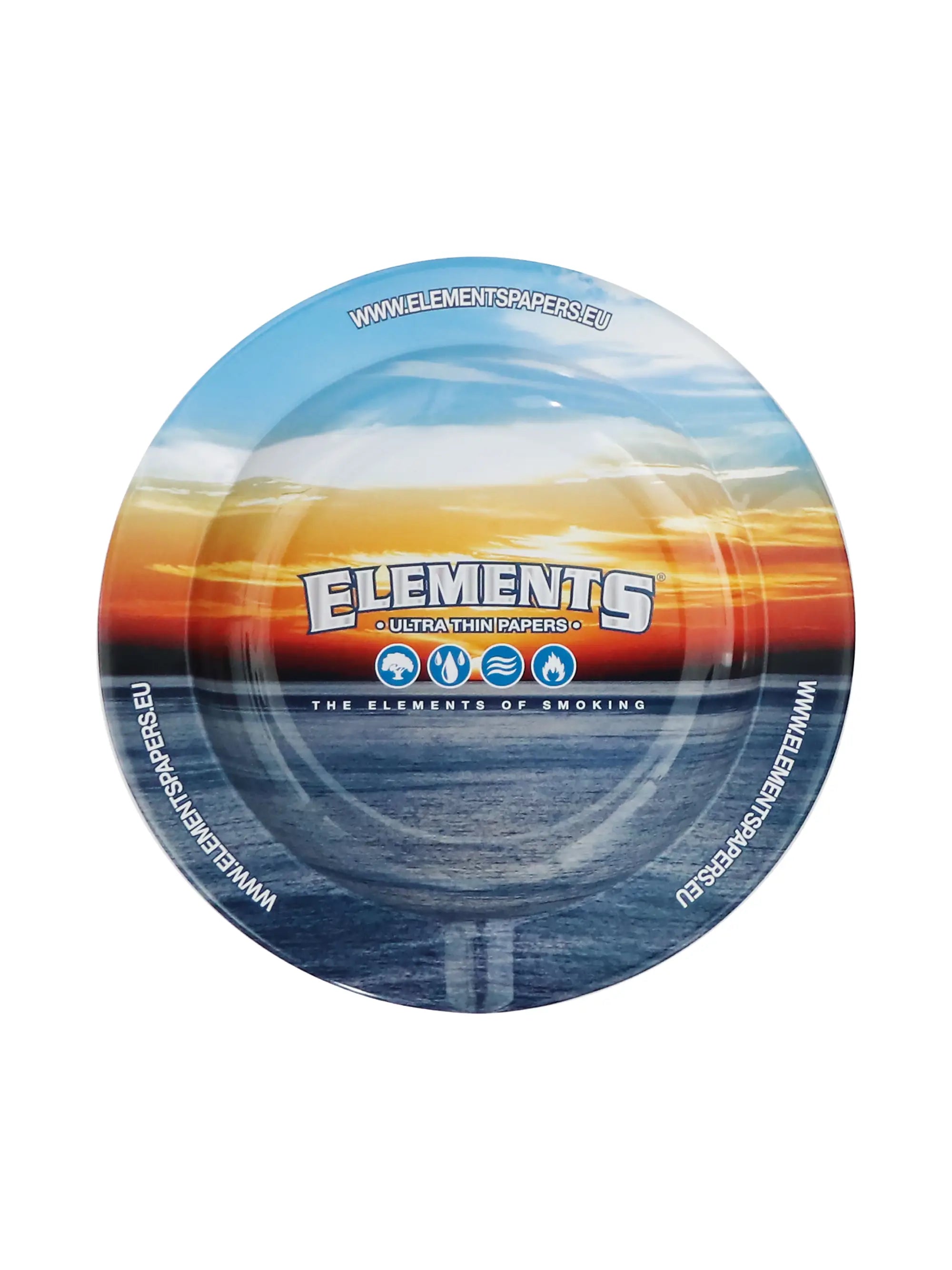 Elements Metall Aschenbecher Blau