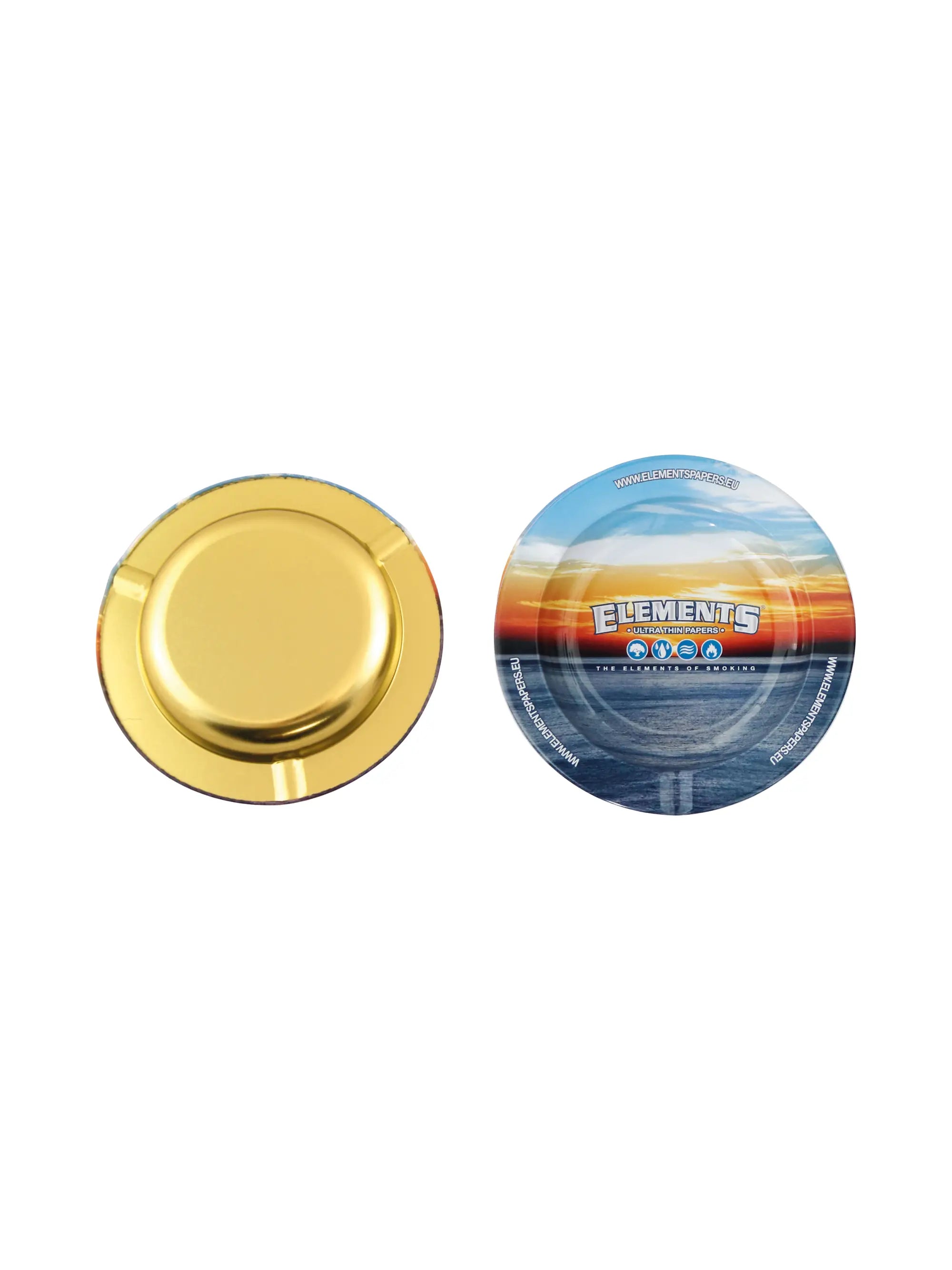 Elements Metall Aschenbecher Blau