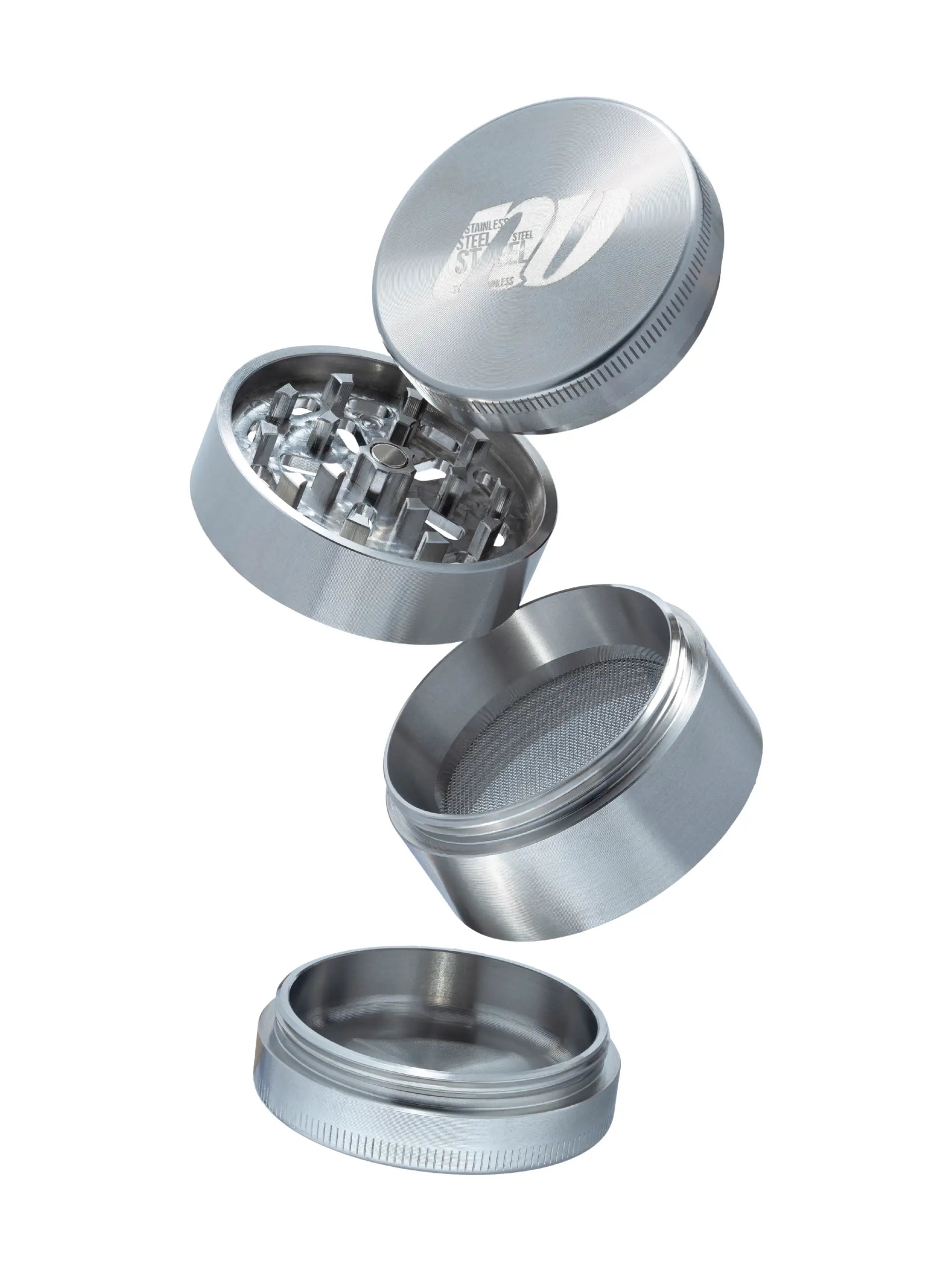 NV Grinder V.1 Edelstahl-Grinder 4-teilig