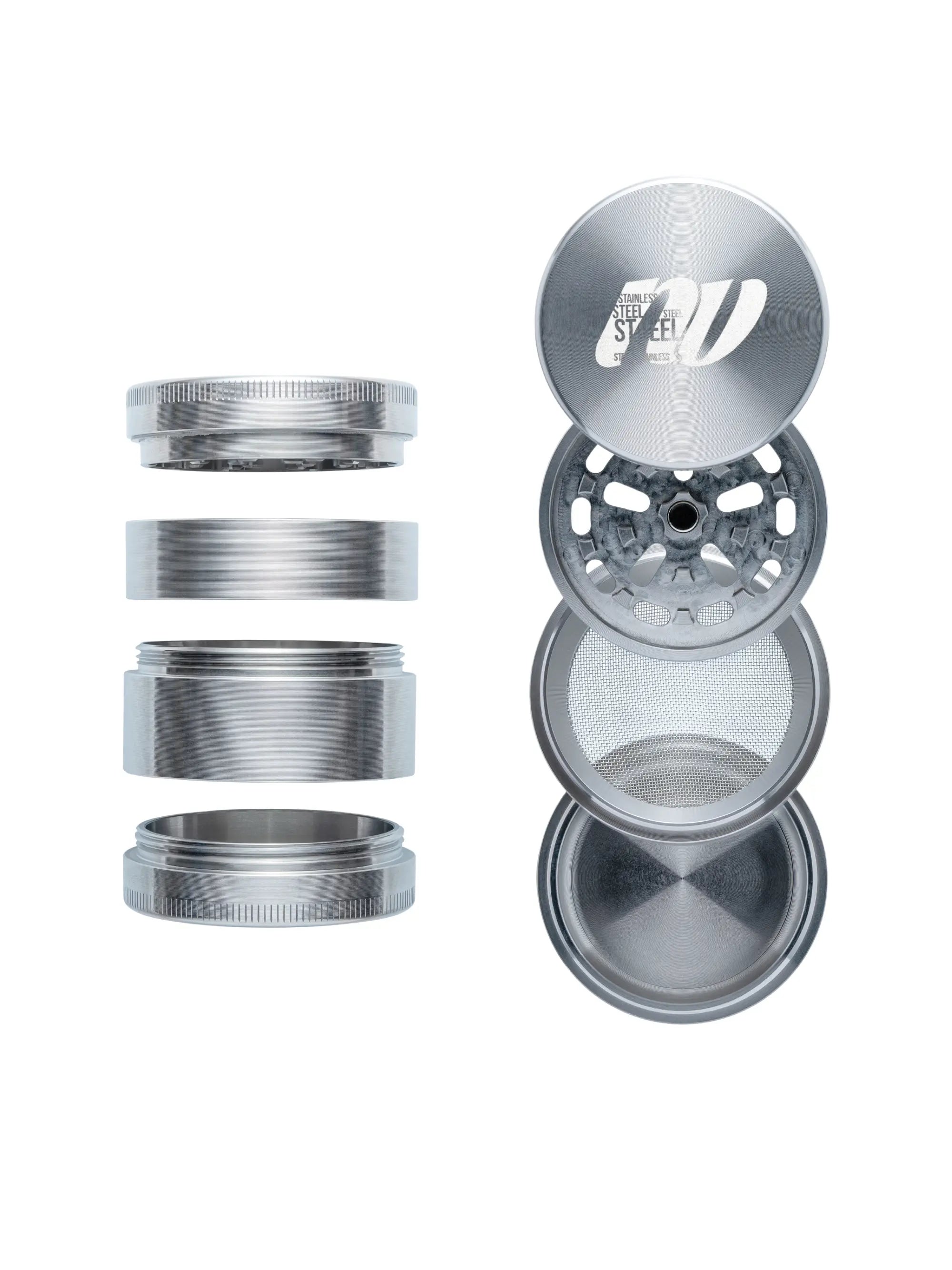 NV Grinder V.1 Edelstahl-Grinder 4-teilig