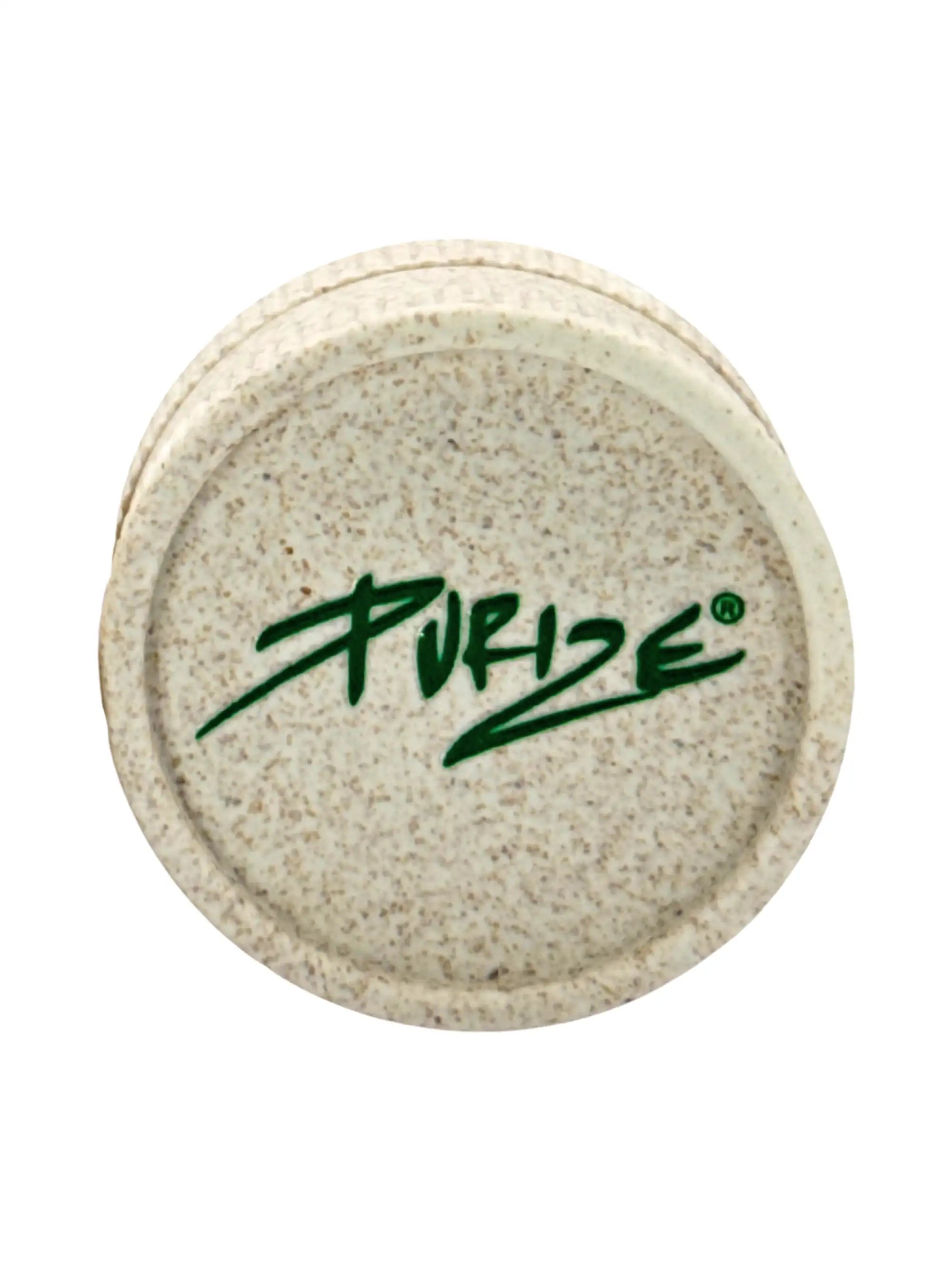 PURIZE Hanfgrinder 2-teilig Weiß mit Logo