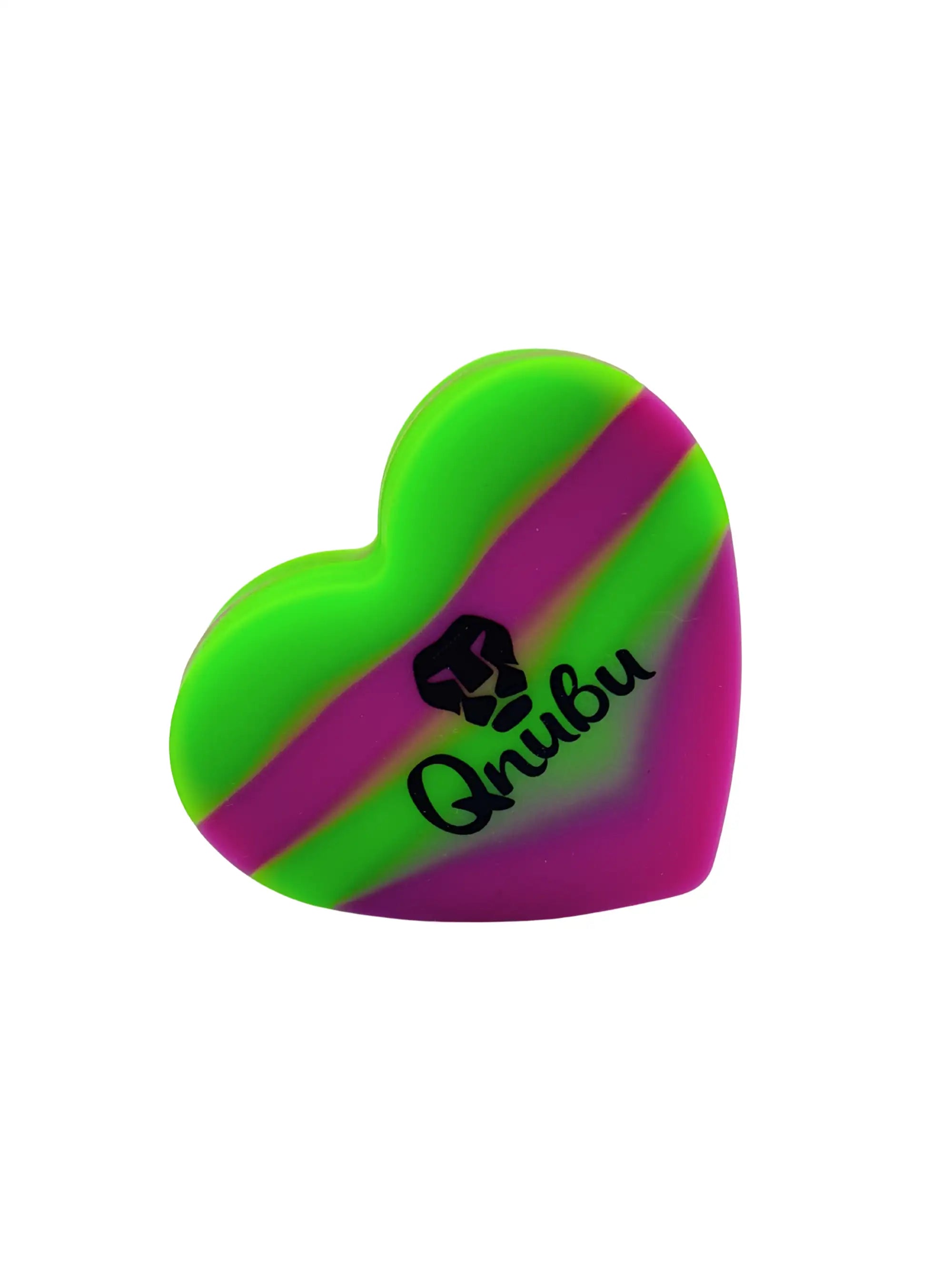 Qnubu Silikonbehälter Lion Heart Grün-Pink / Blau-Rosa