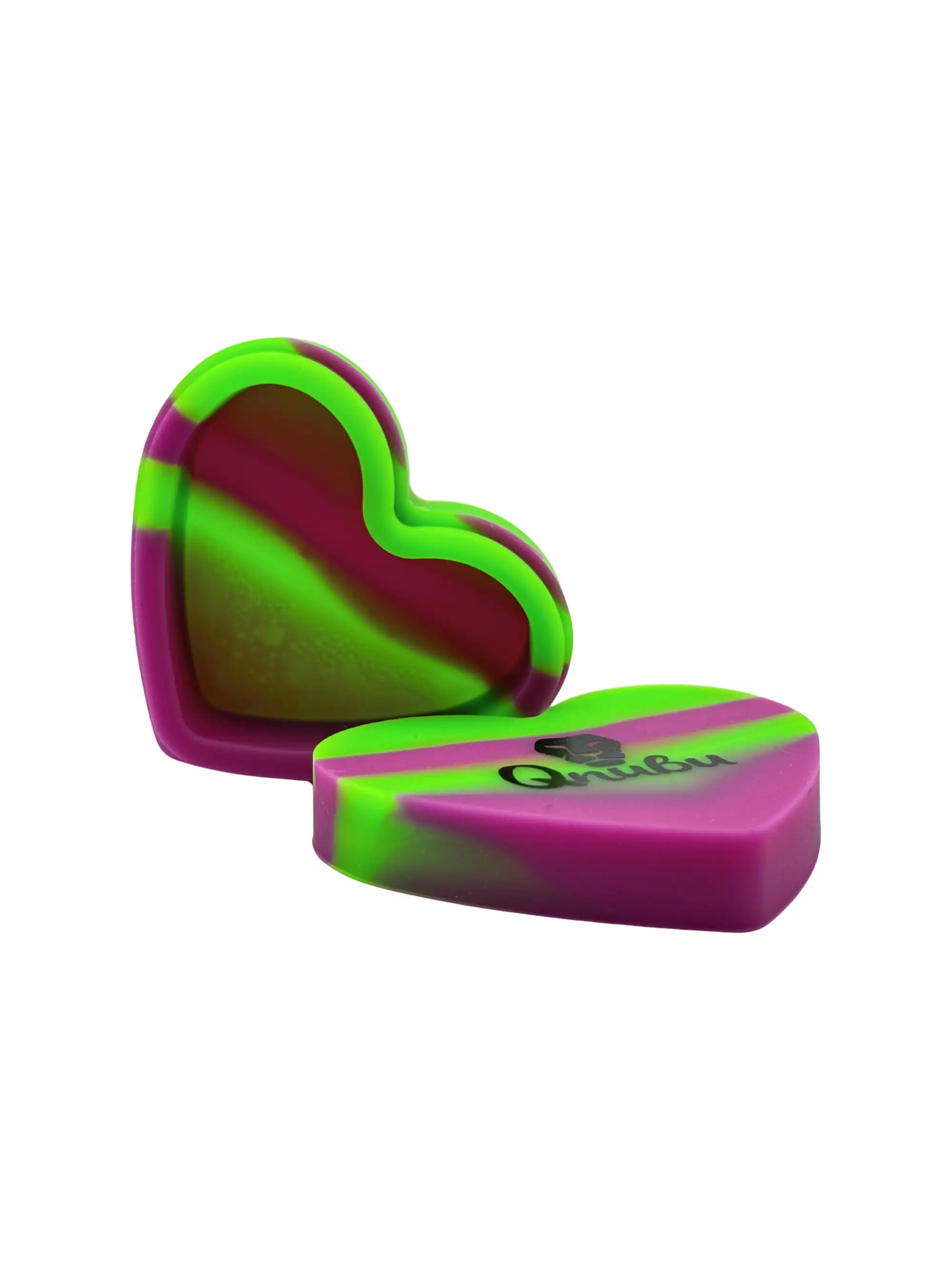 Qnubu Silikonbehälter Lion Heart Grün-Pink / Blau-Rosa