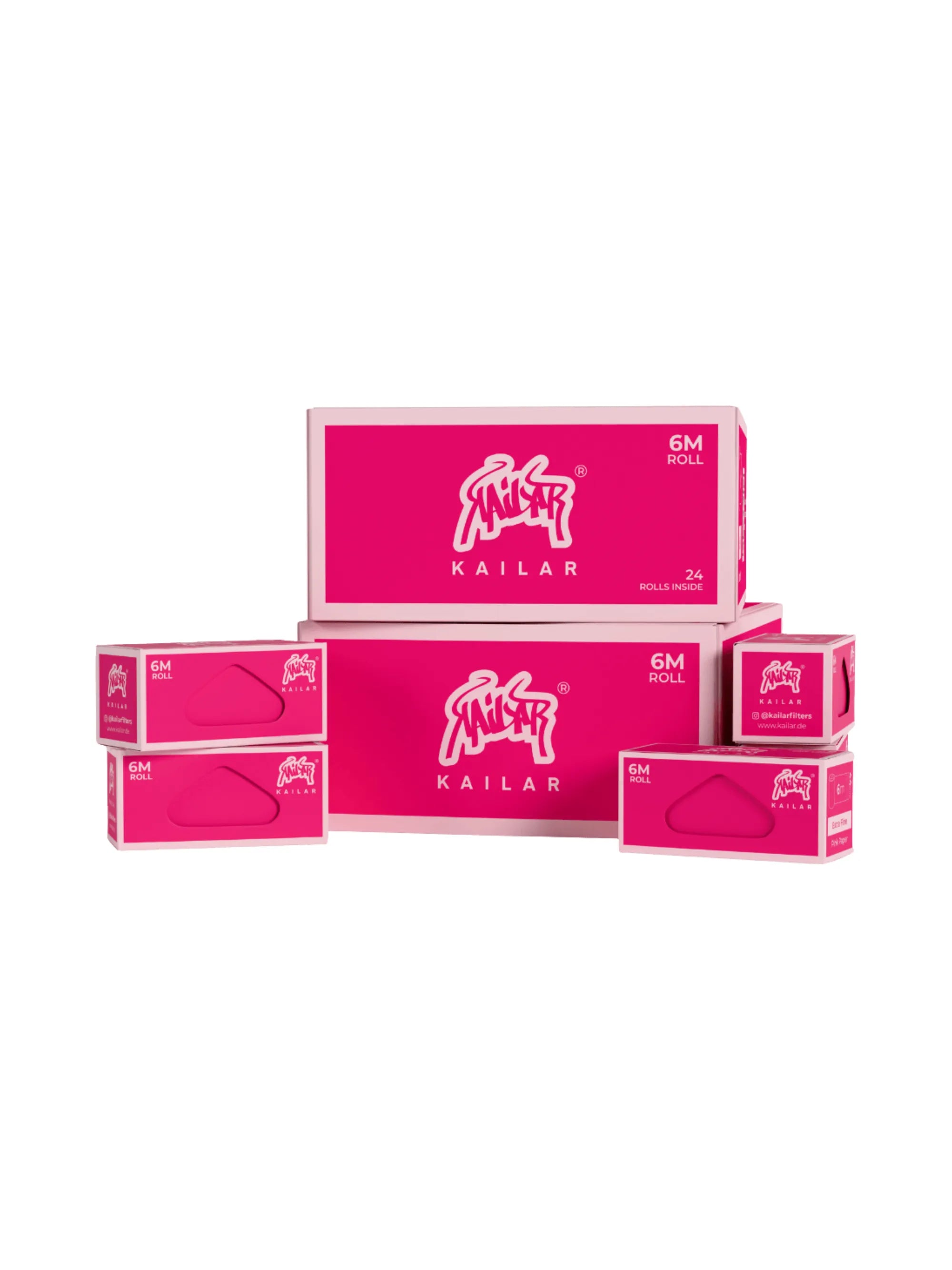 Kailar Papers Rolls 6m Pink