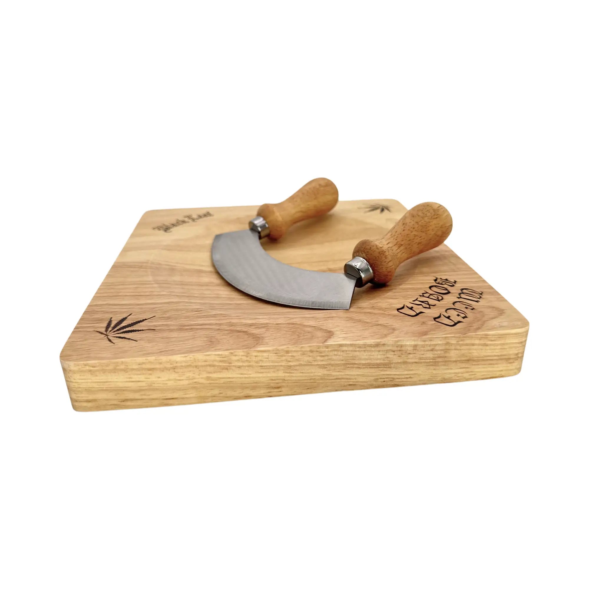 Black Leaf Weed Board mit Wiegemesser
