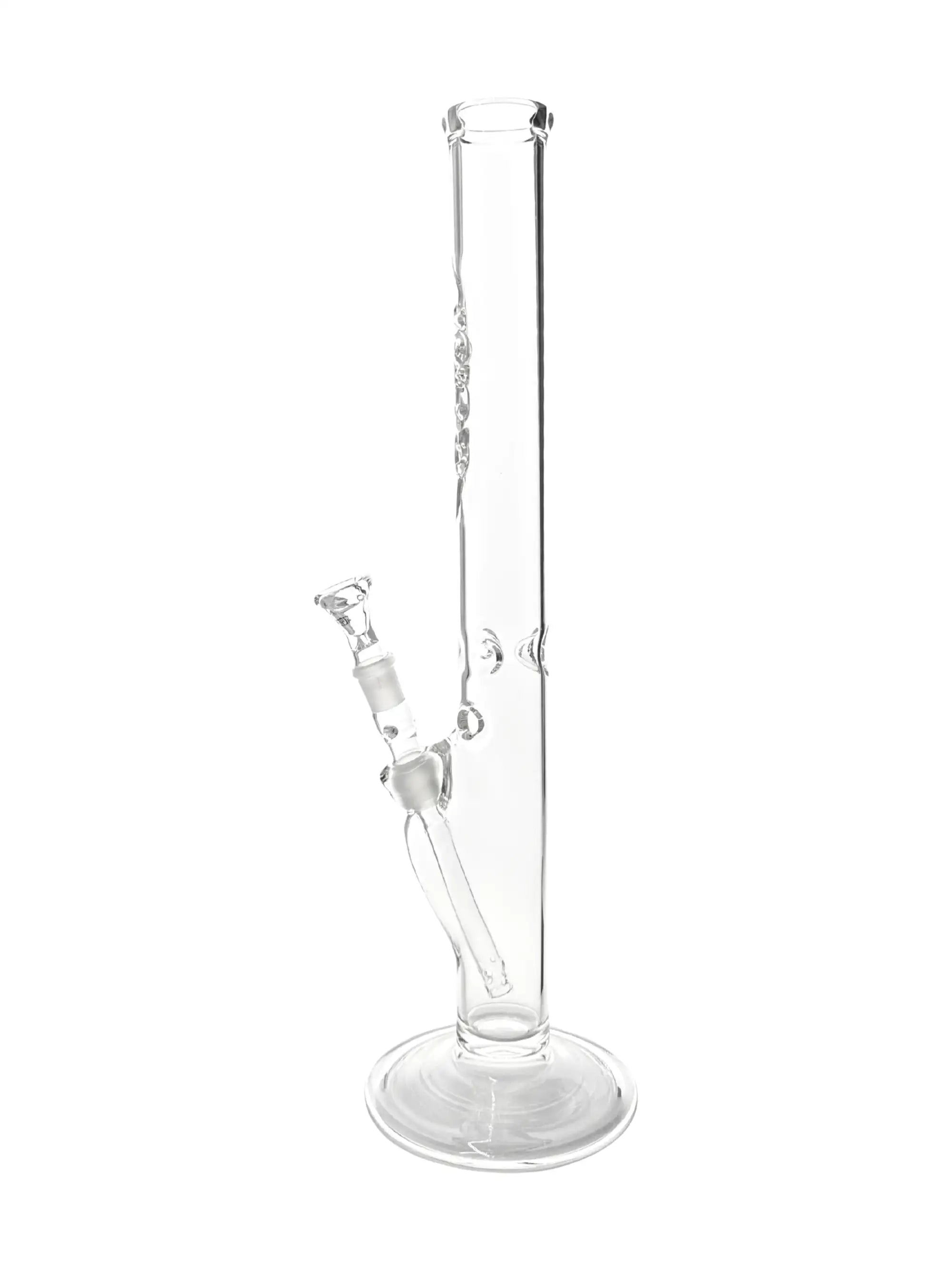 G-SPOT Zylinderbong Flame Polished NS18.8 mit Eiskerben
