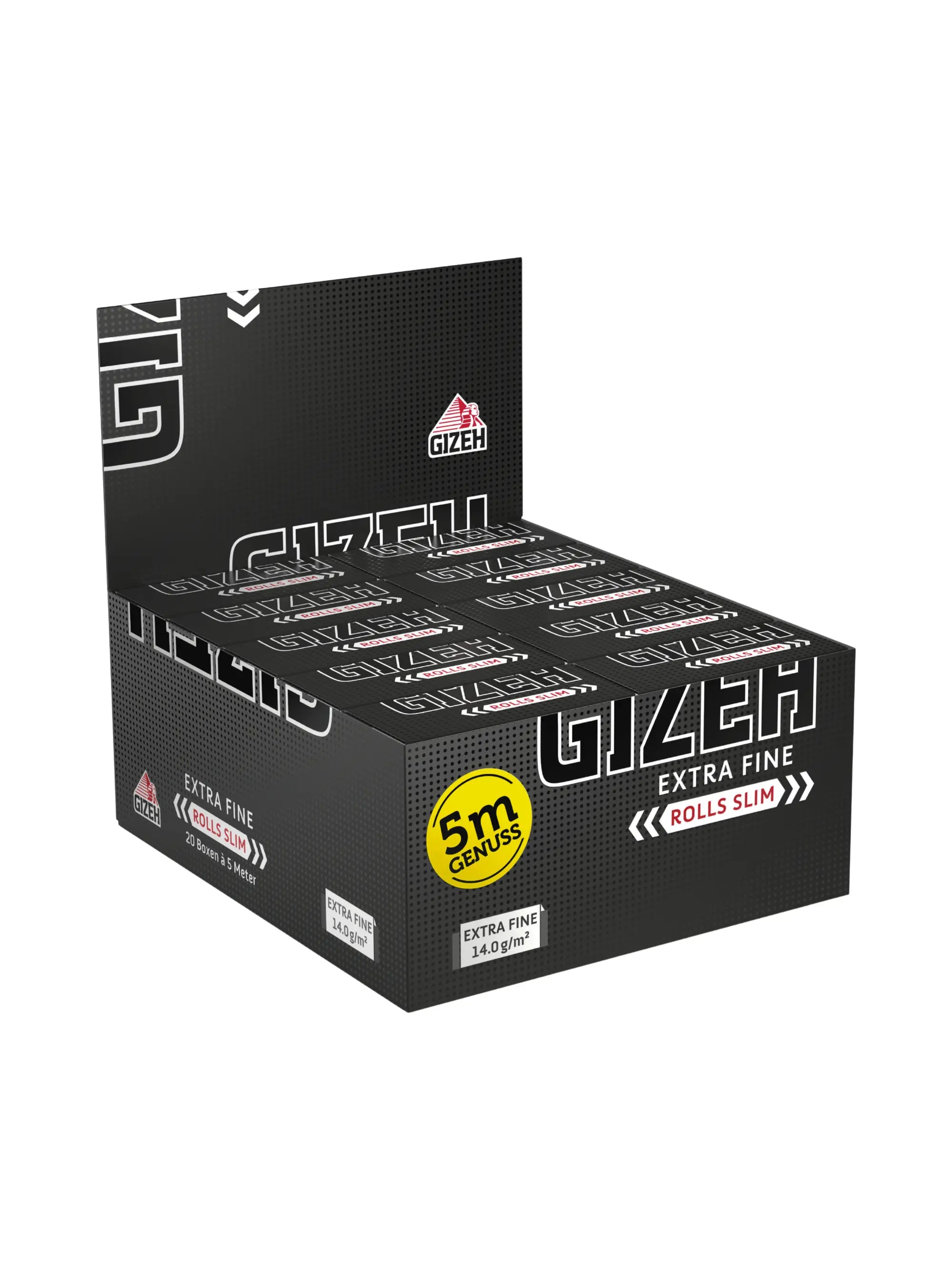 GIZEH Black Rolls Slim 5 Meter