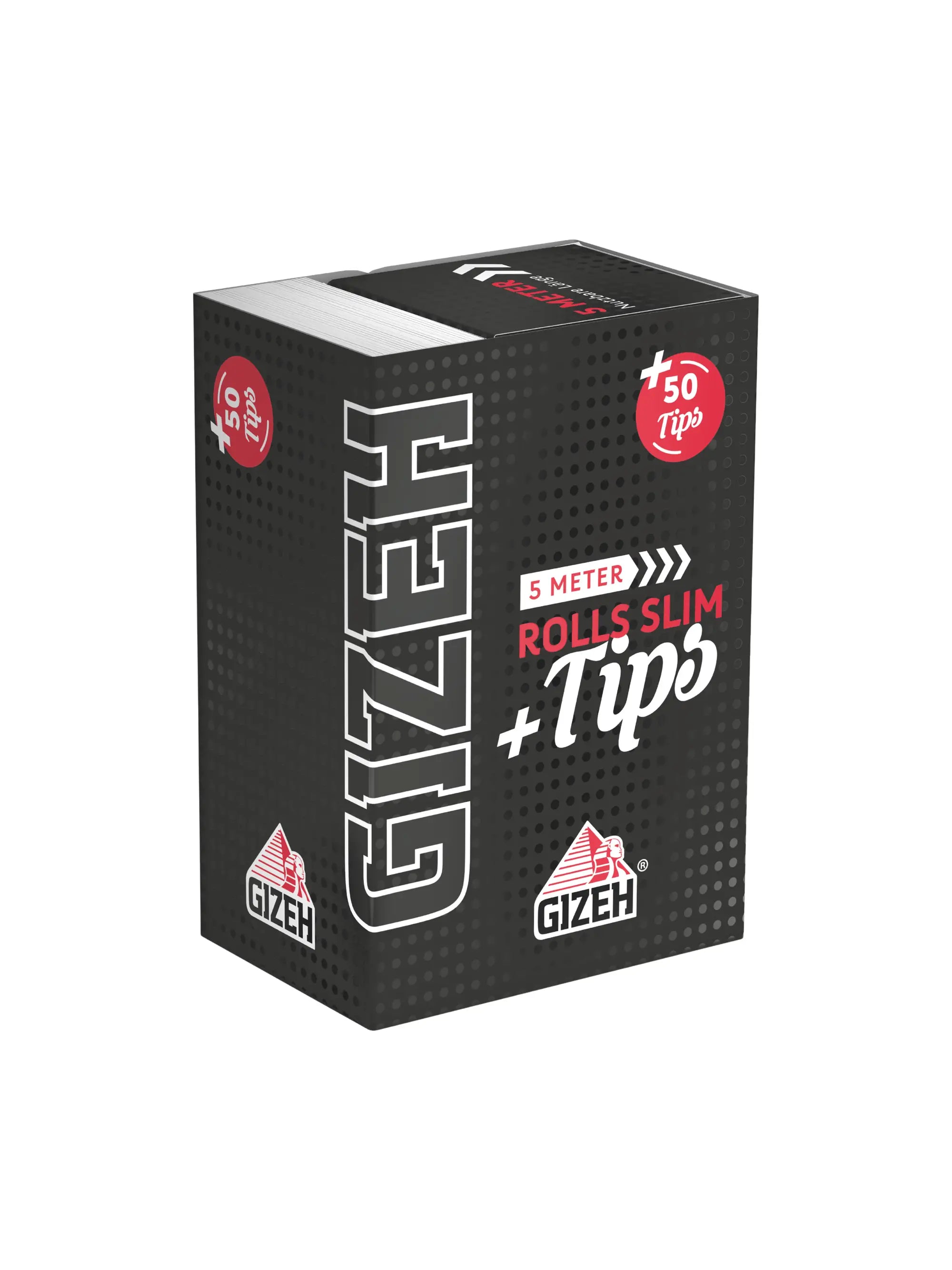 GIZEH Black Rolls Slim + Tips