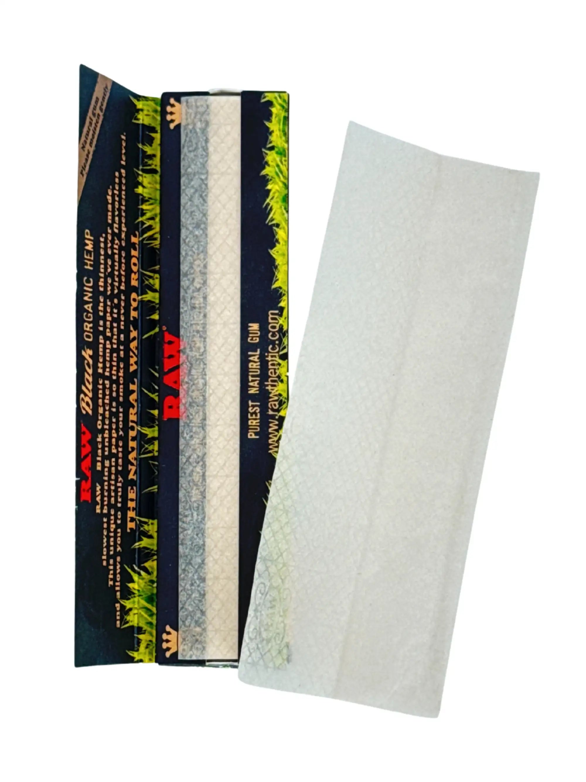 RAW Black Organic Hemp Papers King Size Slim 32 Blatt