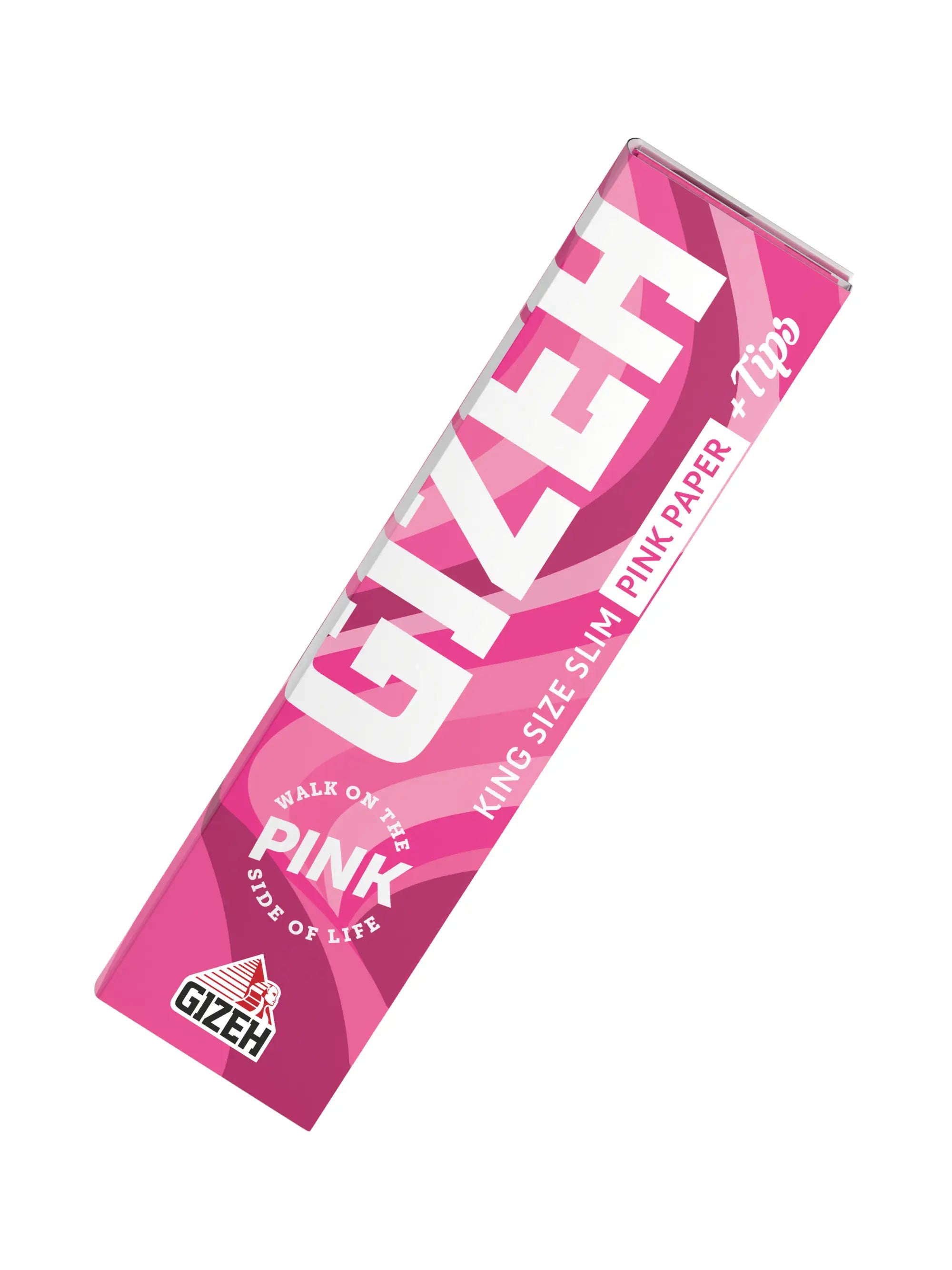 GIZEH All Pink King Size Slim 34 Blatt + 34 Tips