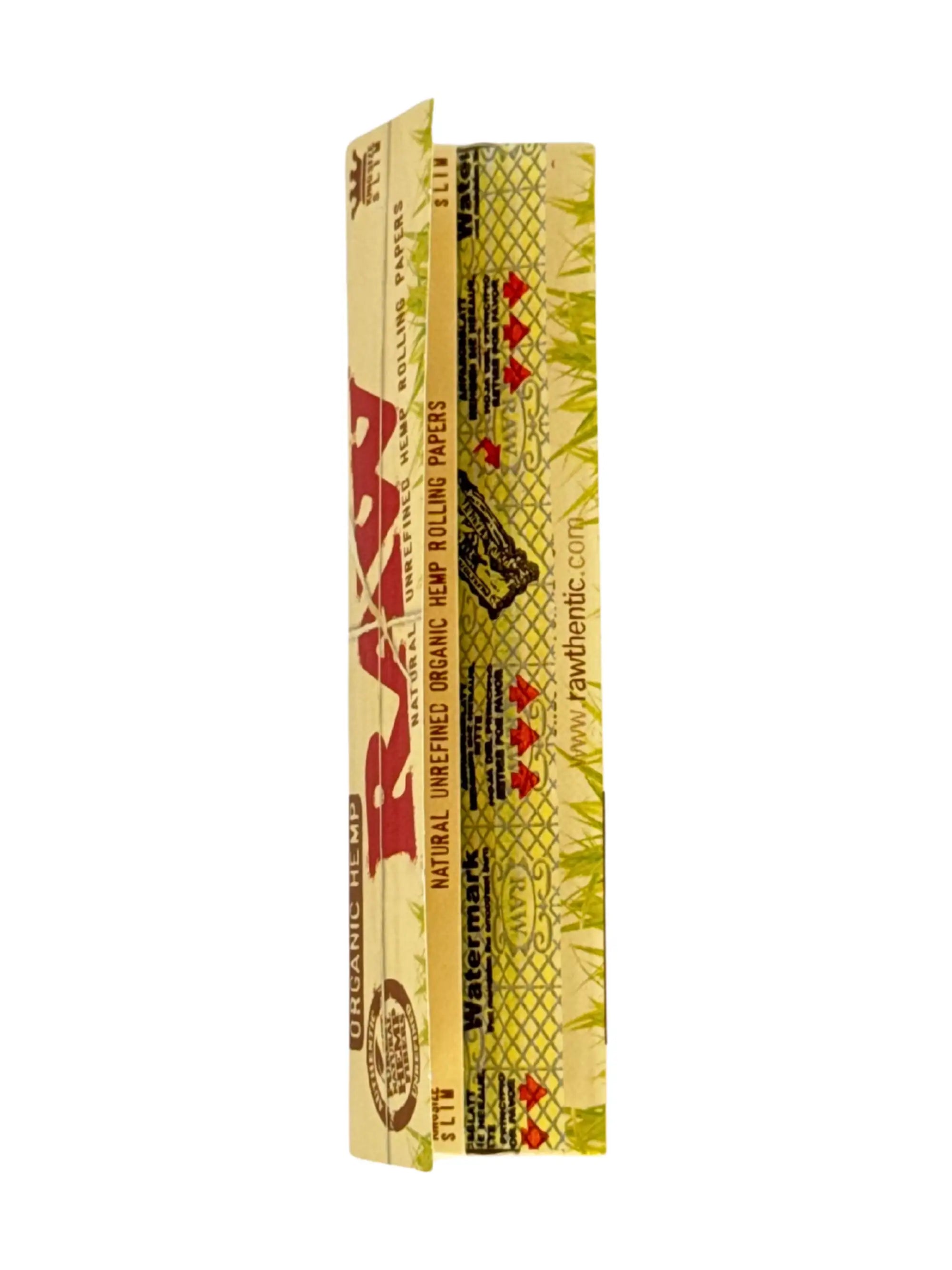 RAW Organic Hemp King Size Slim Papers 32 Blatt