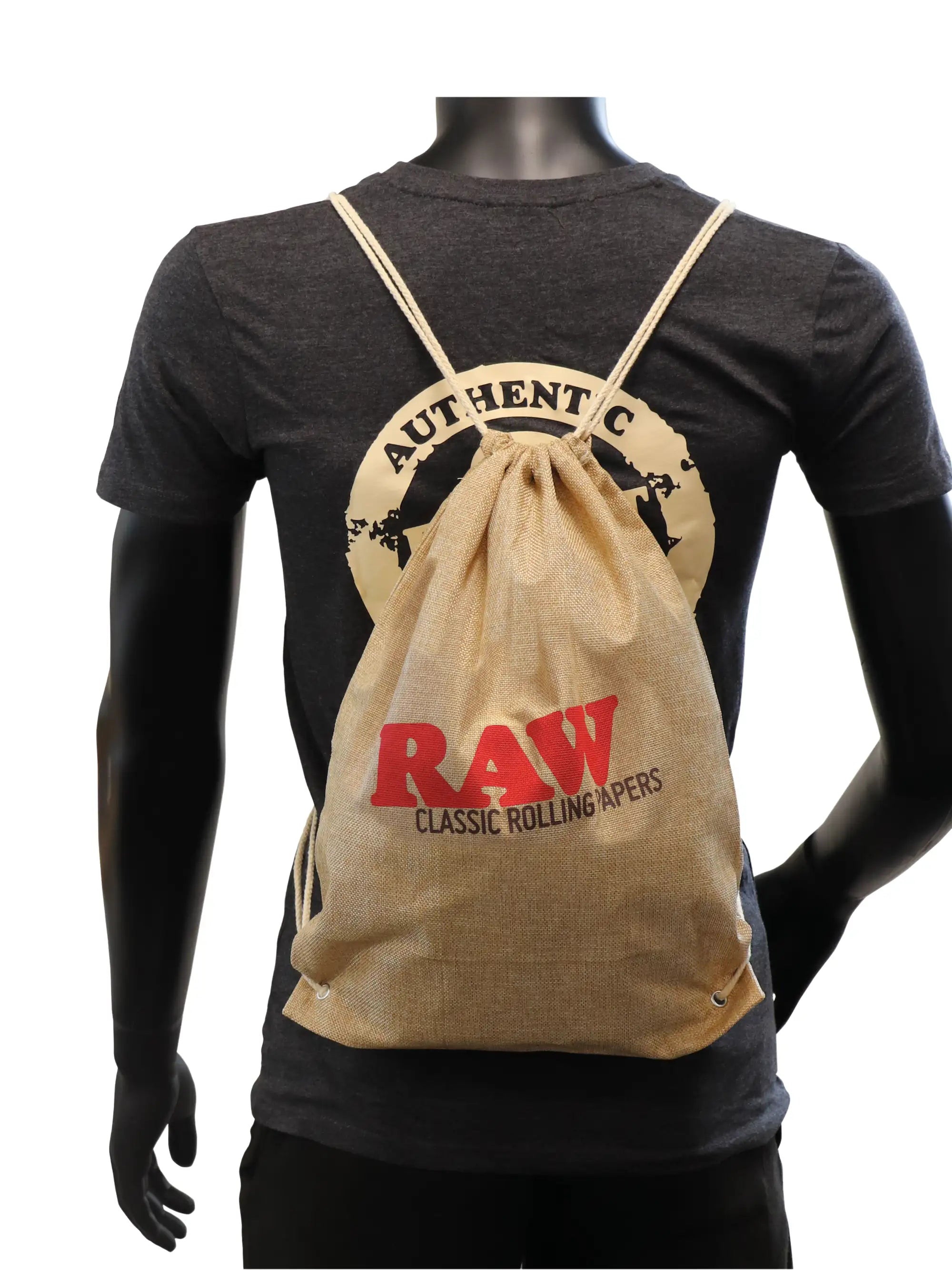 RAW Drawstring Bag Kordelzugbeutel Tan