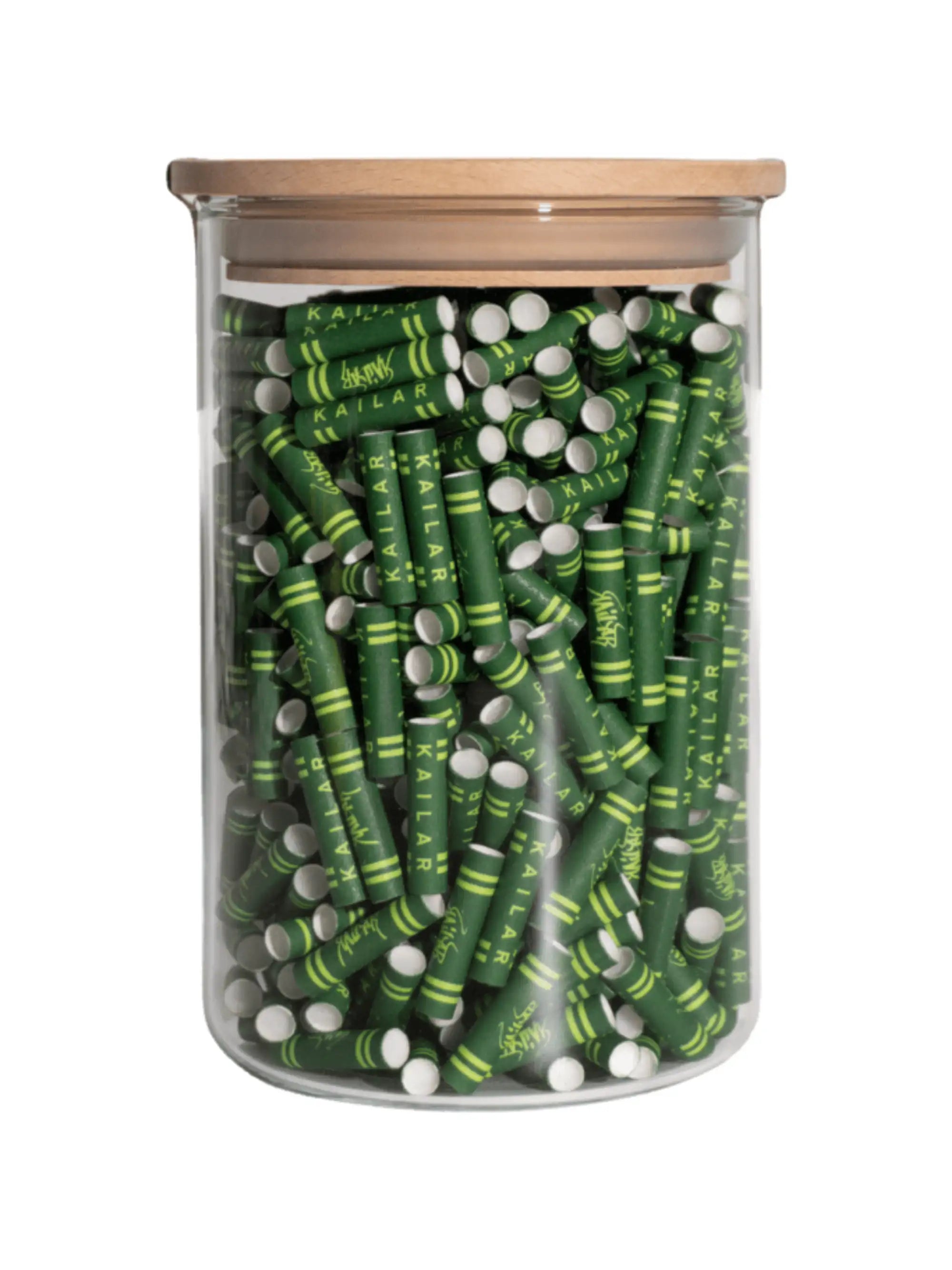 Kailar Aktivkohlefilter Ø 5,9 mm Grün 500 Stück im Glas