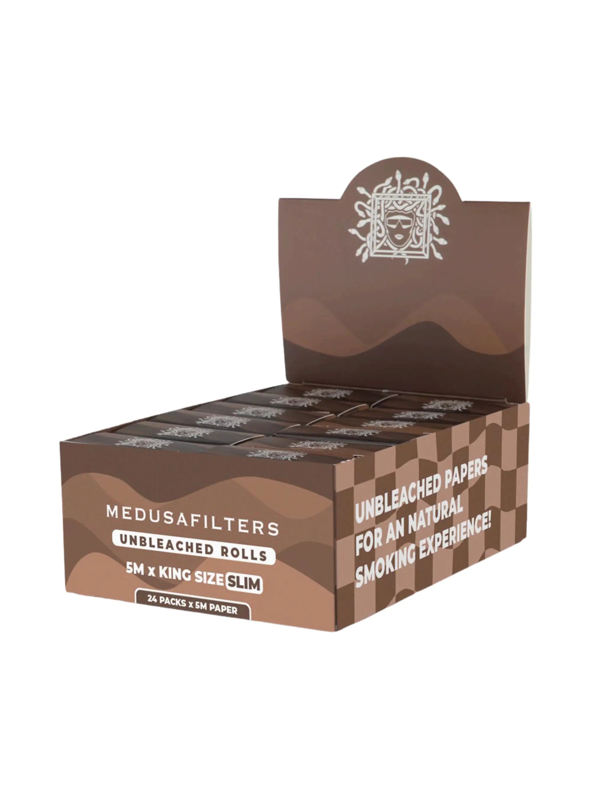 Medusafilters King Size Slim Rolls Unbleached 6m x 4cm