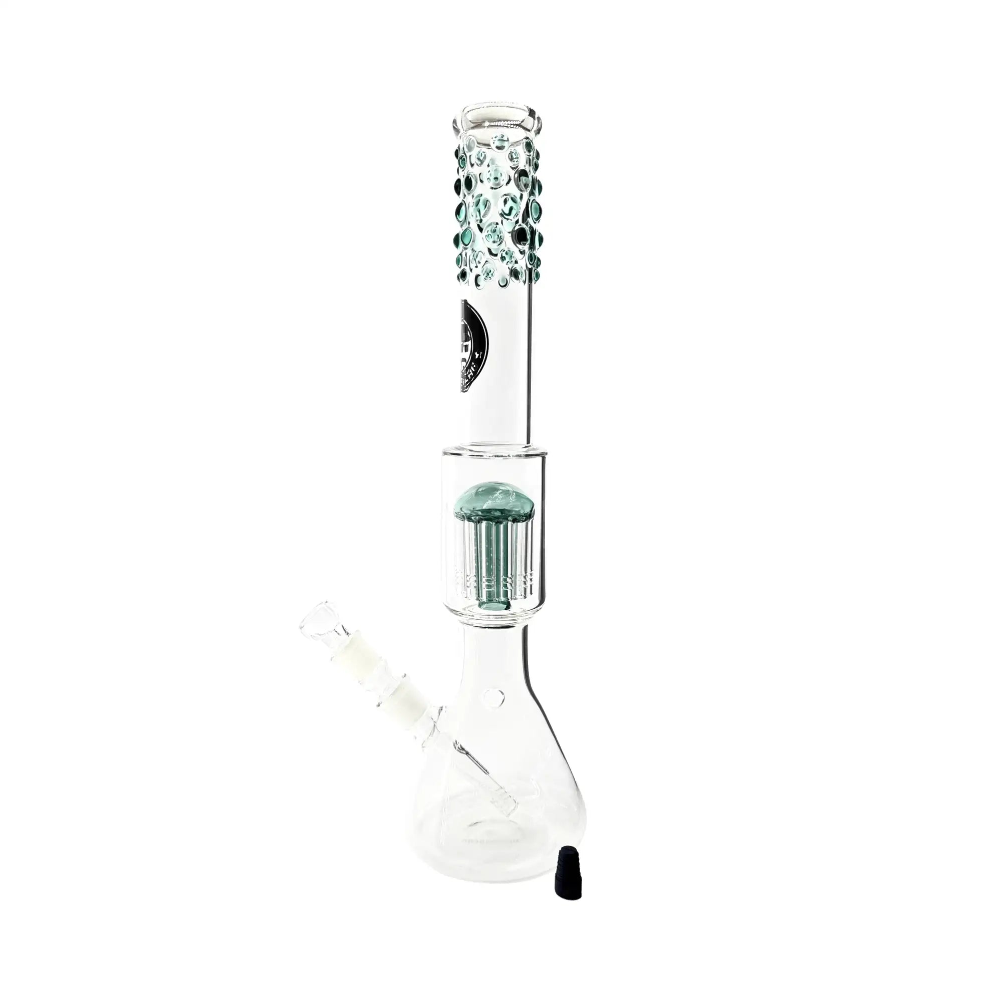 HNBG Beaker Bubble 12 Arm Perc Darkgreen