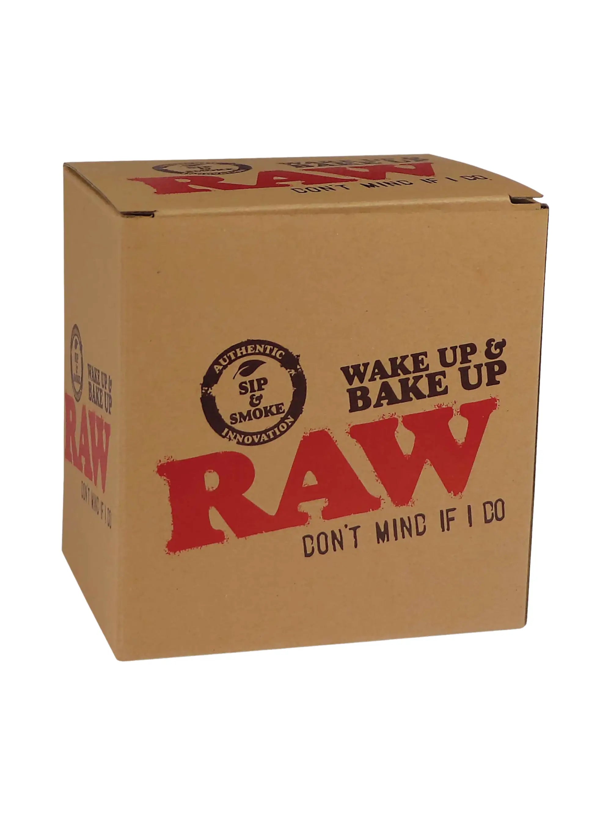 RAW Wake Up & Bake Up Coffee and a Cone Mug Tasse