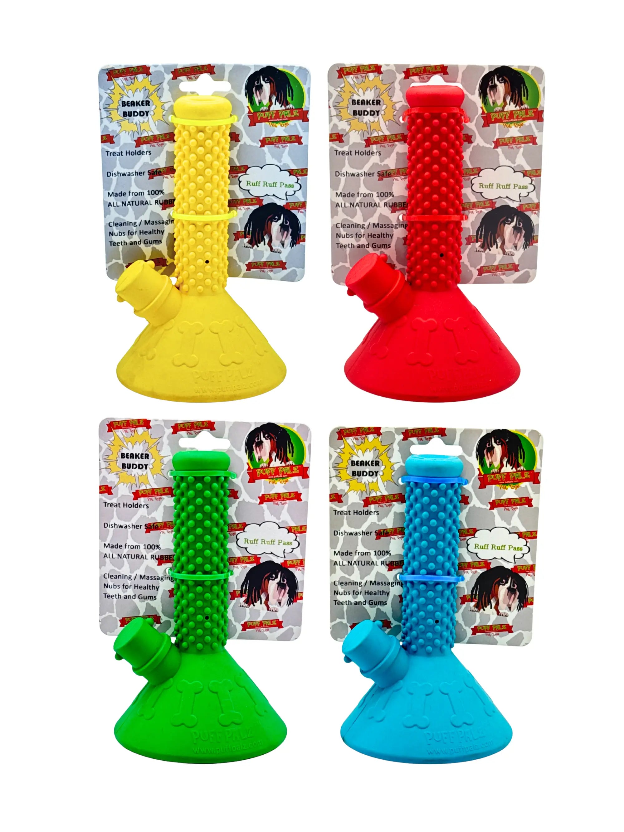PUFF PALZ Beaker Buddy Hundespielzeug in Bong-Form