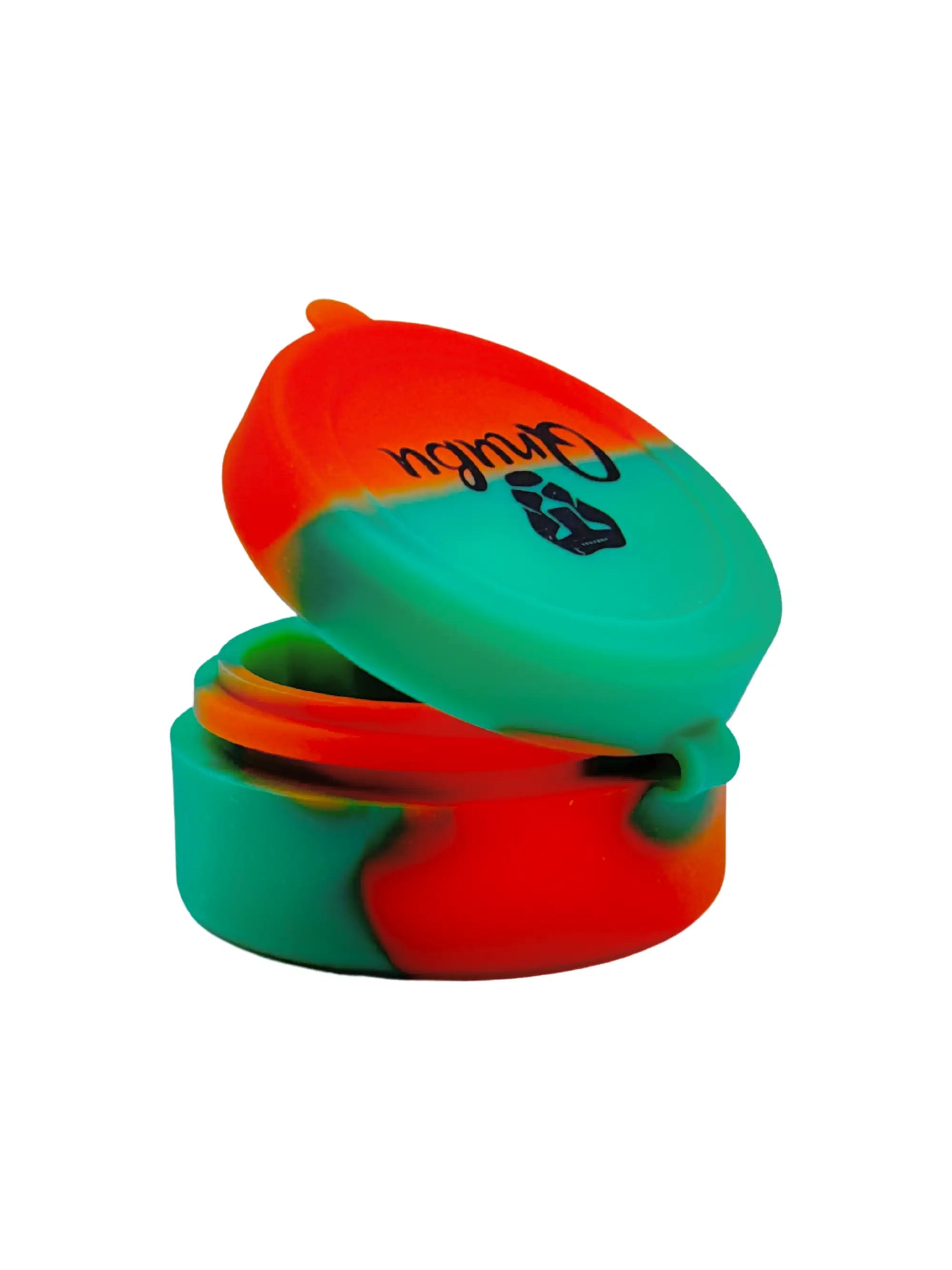 Qnubu Silikonbehälter Lion Orange-Grün