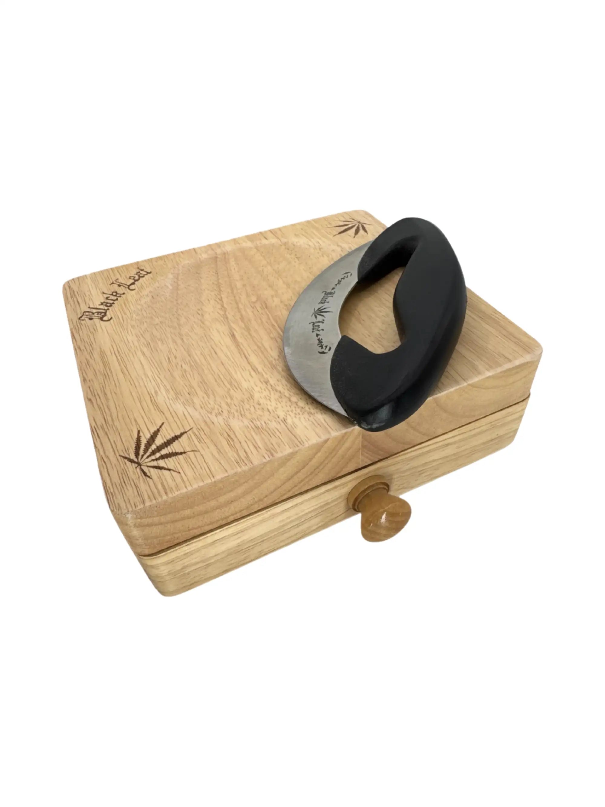 Black Leaf Weedboard mit Schublade und Wiegemesser