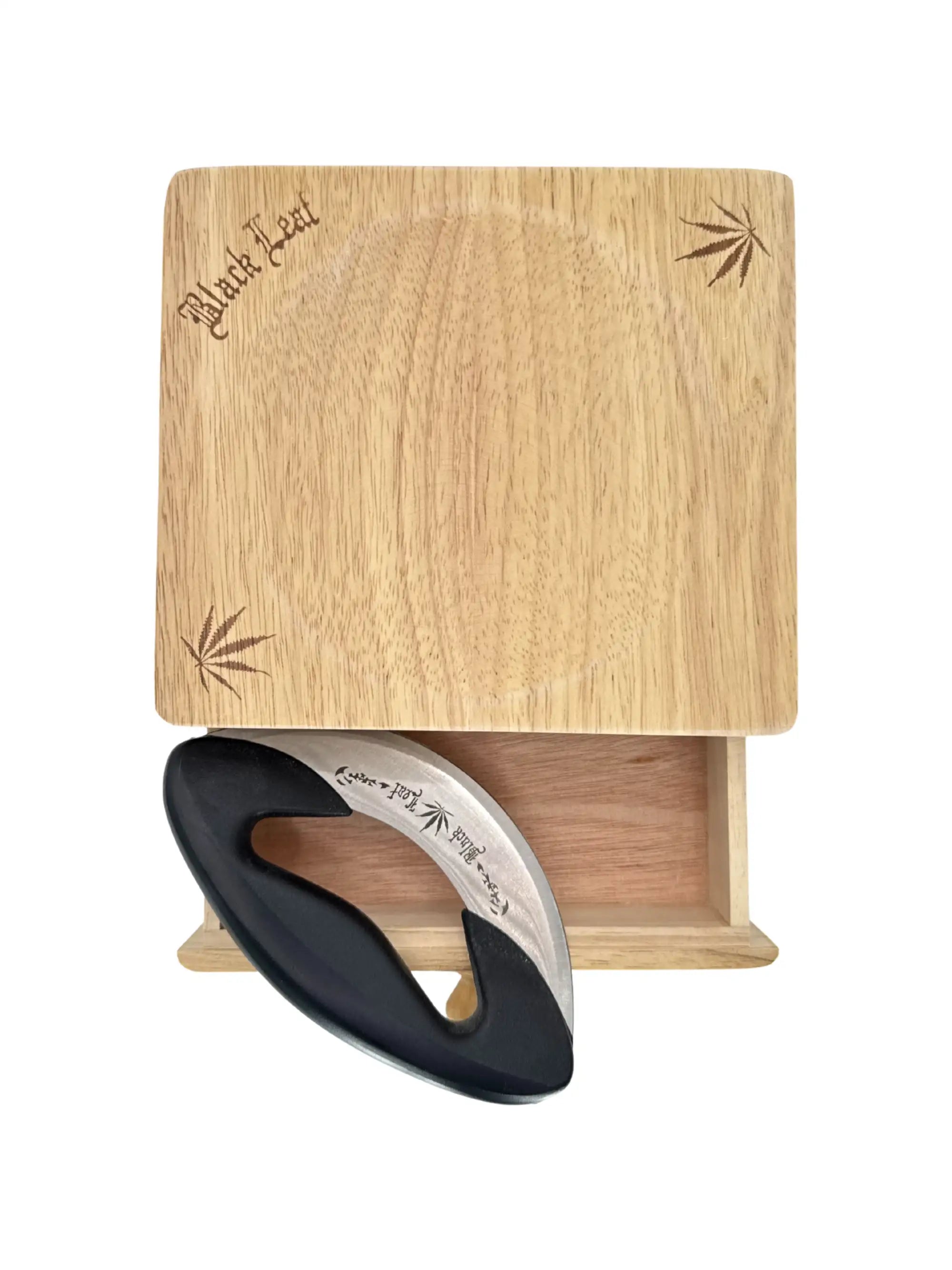 Black Leaf Weedboard mit Schublade und Wiegemesser
