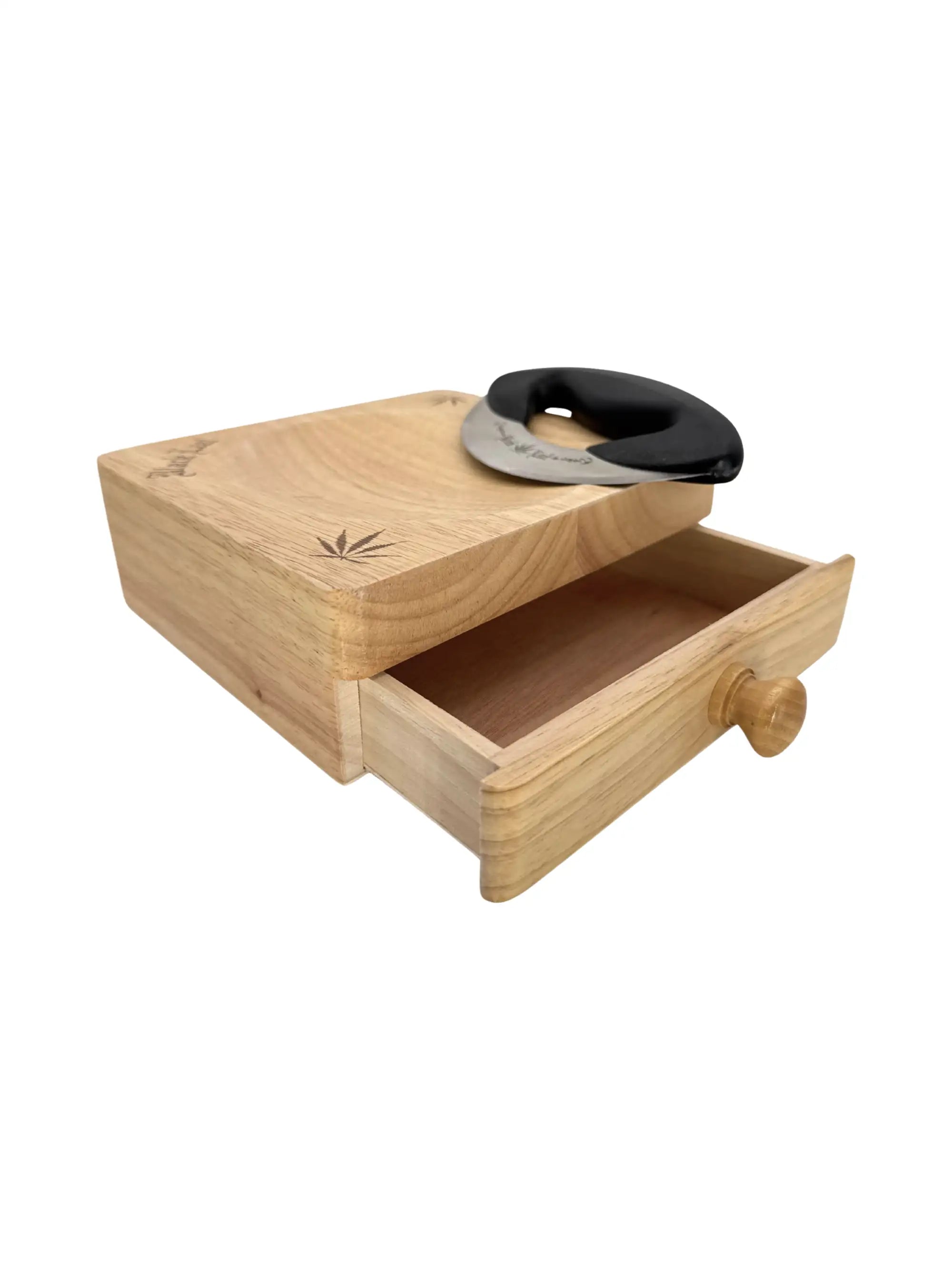 Black Leaf Weedboard mit Schublade und Wiegemesser