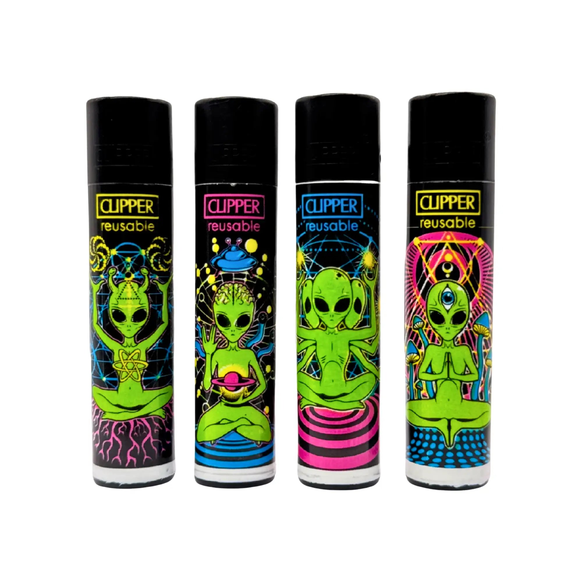 Clipper Feuerzeuge Trippy Aliens Serie