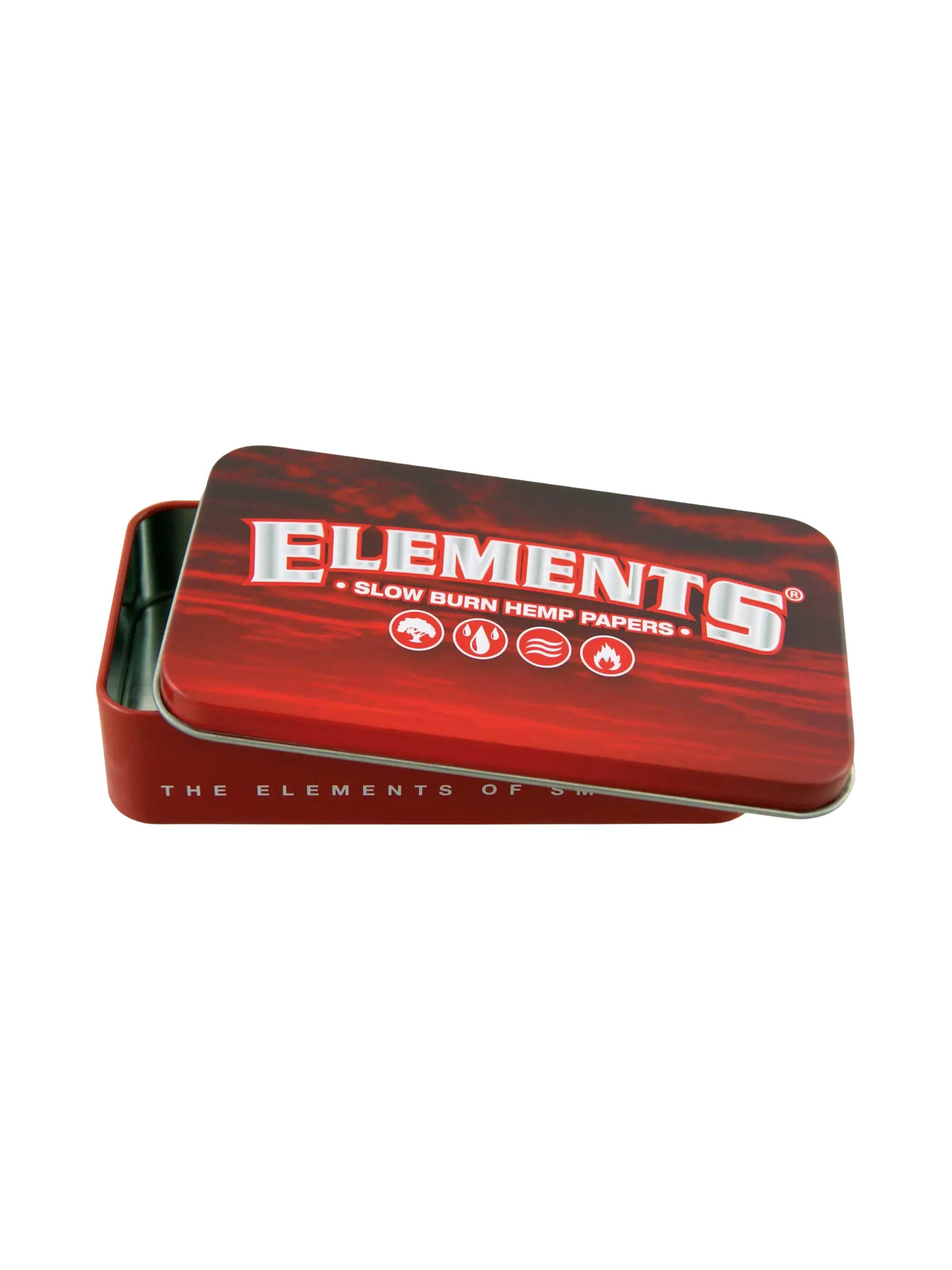 Elements Tin Case Metalletui Rot
