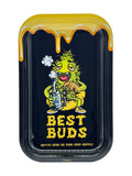 Best Buds Rolling Tray Dab mit magnetischer Sammelkarte