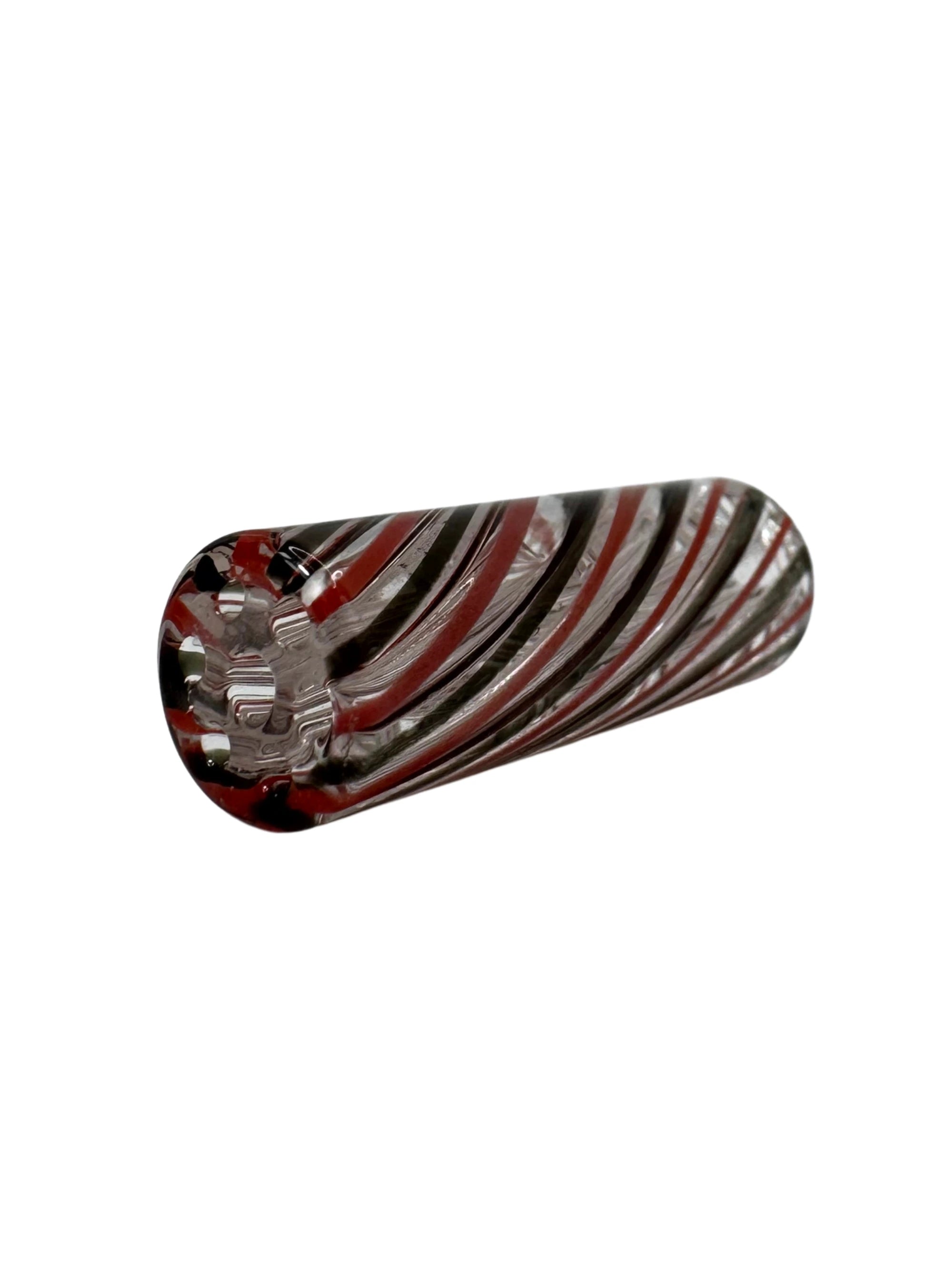 STONERSCENTS Glasfilter – Slim Twist Red Black, Ø 10 mm