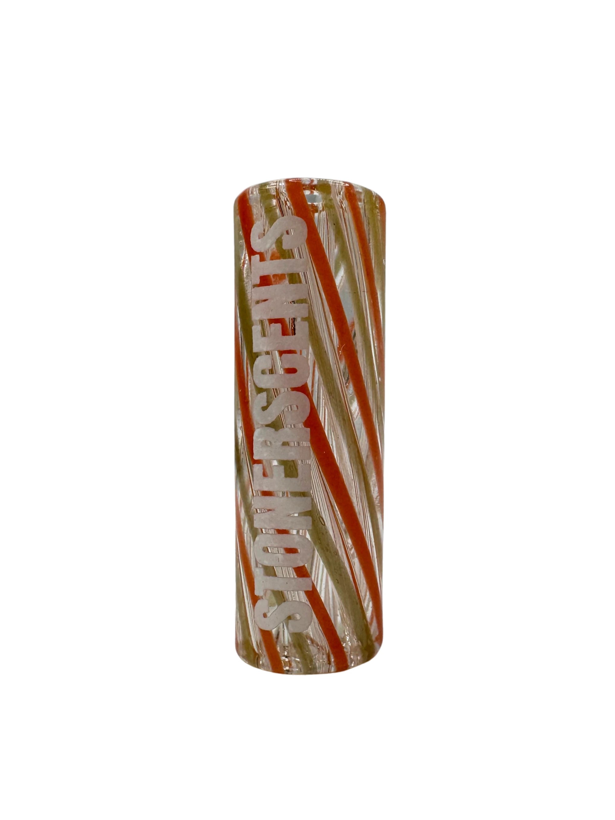 STONERSCENTS Glasfilter – Slim Twist Red Green, Ø 10 mm
