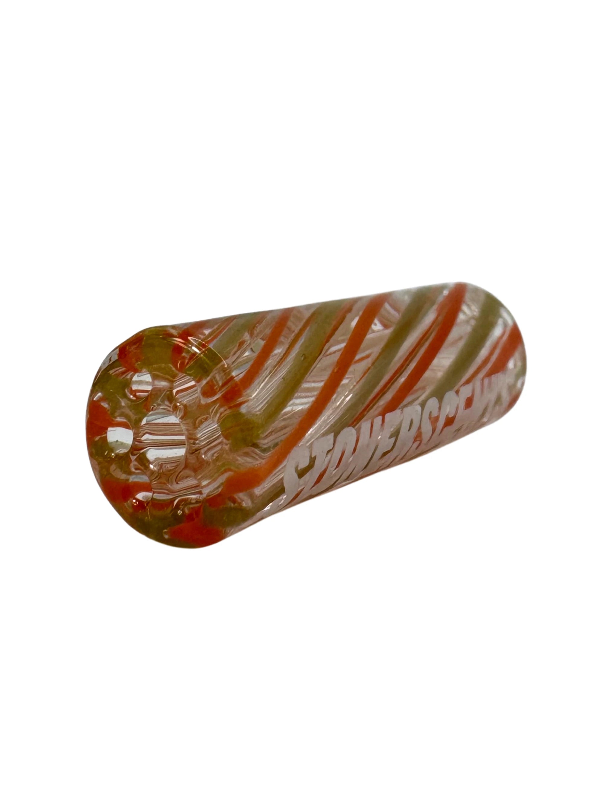 STONERSCENTS Glasfilter – Slim Twist Red Green, Ø 10 mm