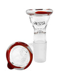 G-Spot Konischer Flutschkopf Farbglas Rot/Weiß NS 18.8