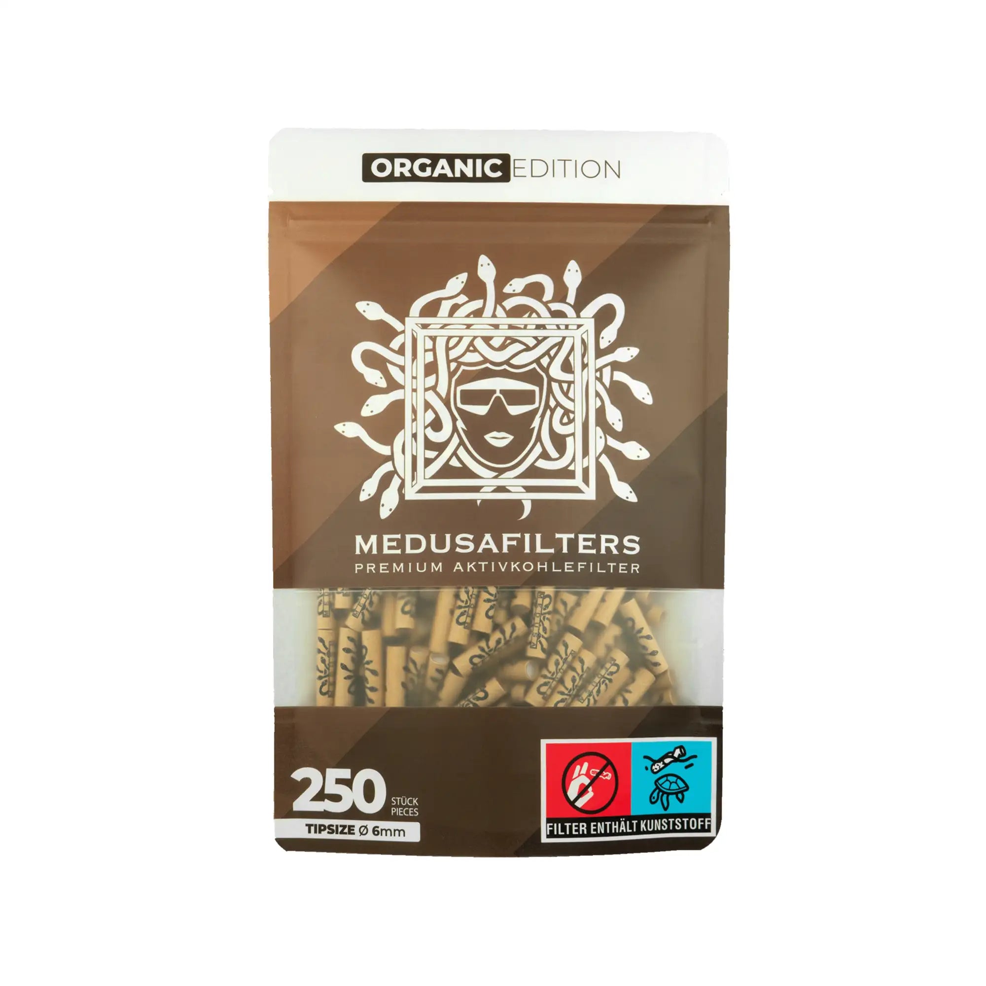 Medusafilters Aktivkohlefilter ø 6mm Organic Edition 250 Stück