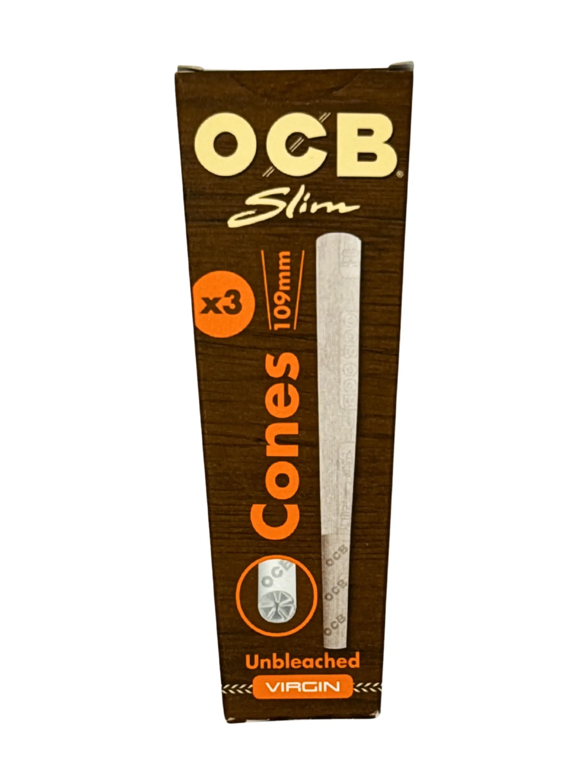 OCB Cones Virgin Unbleached Slim Size 3 Stück