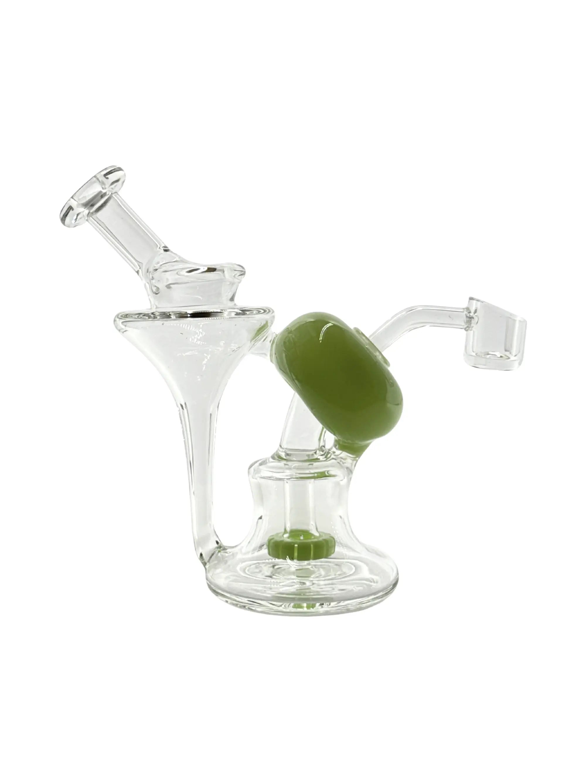 Black Leaf Recyclebong Dabbing Rig Grün