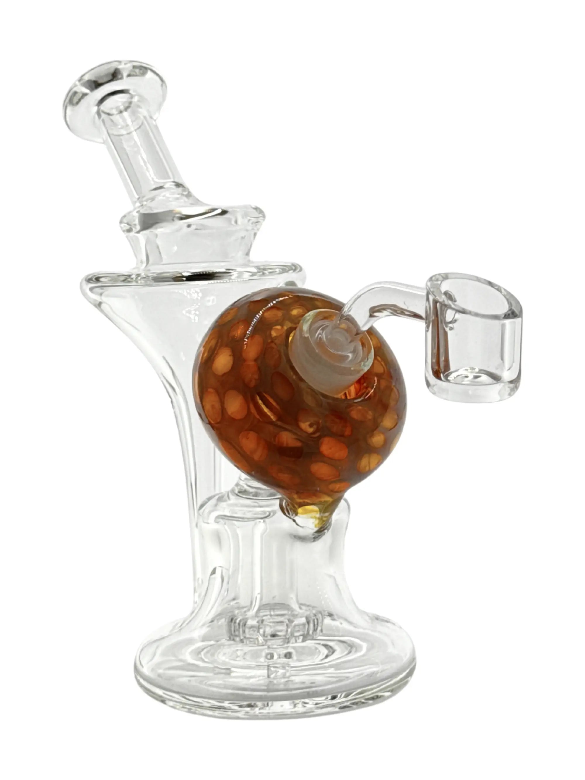 Black Leaf Recyclebong Dabbing Rig Amber